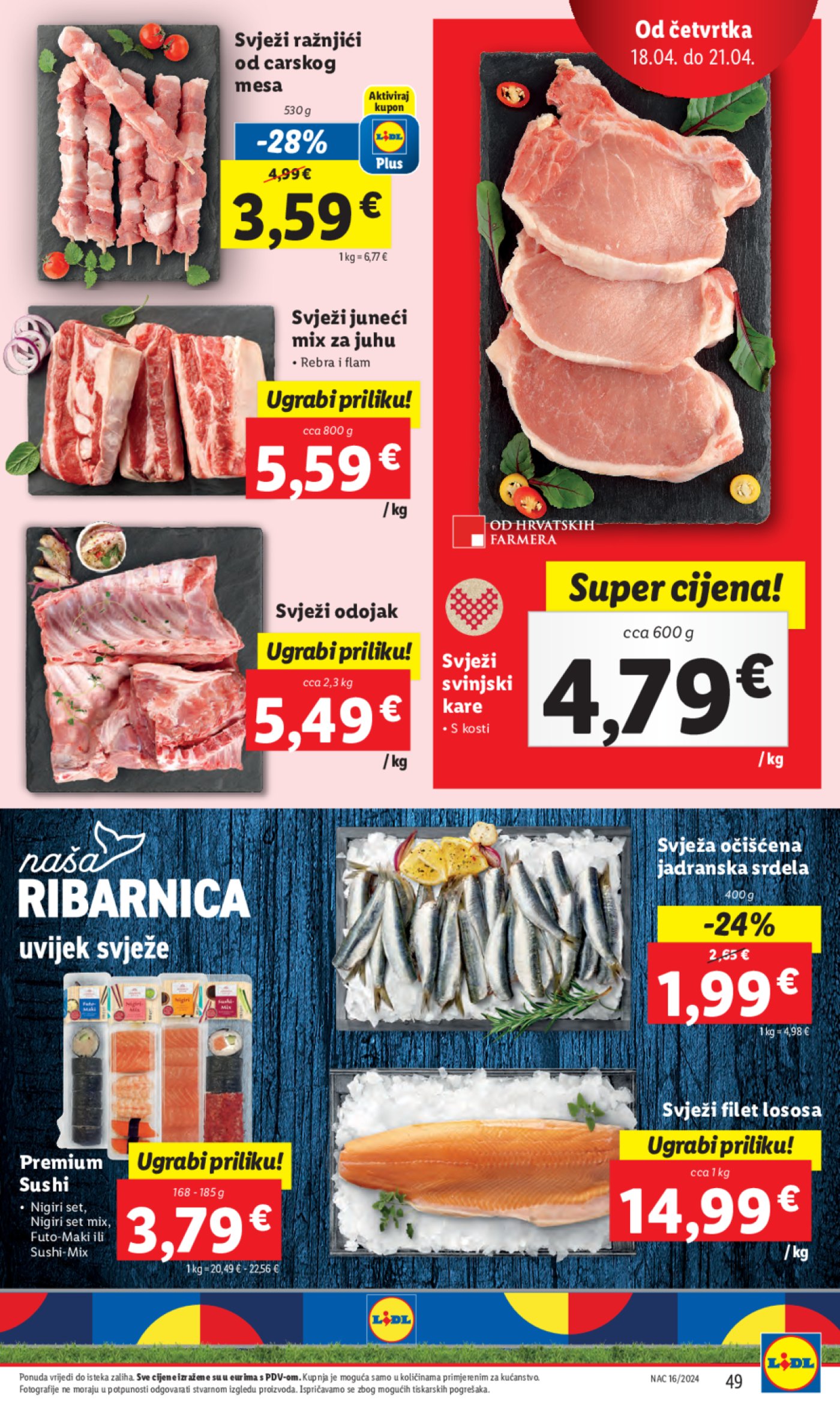 Lidl super ponuda od četvrtka 18.04. - 21.04.2024.