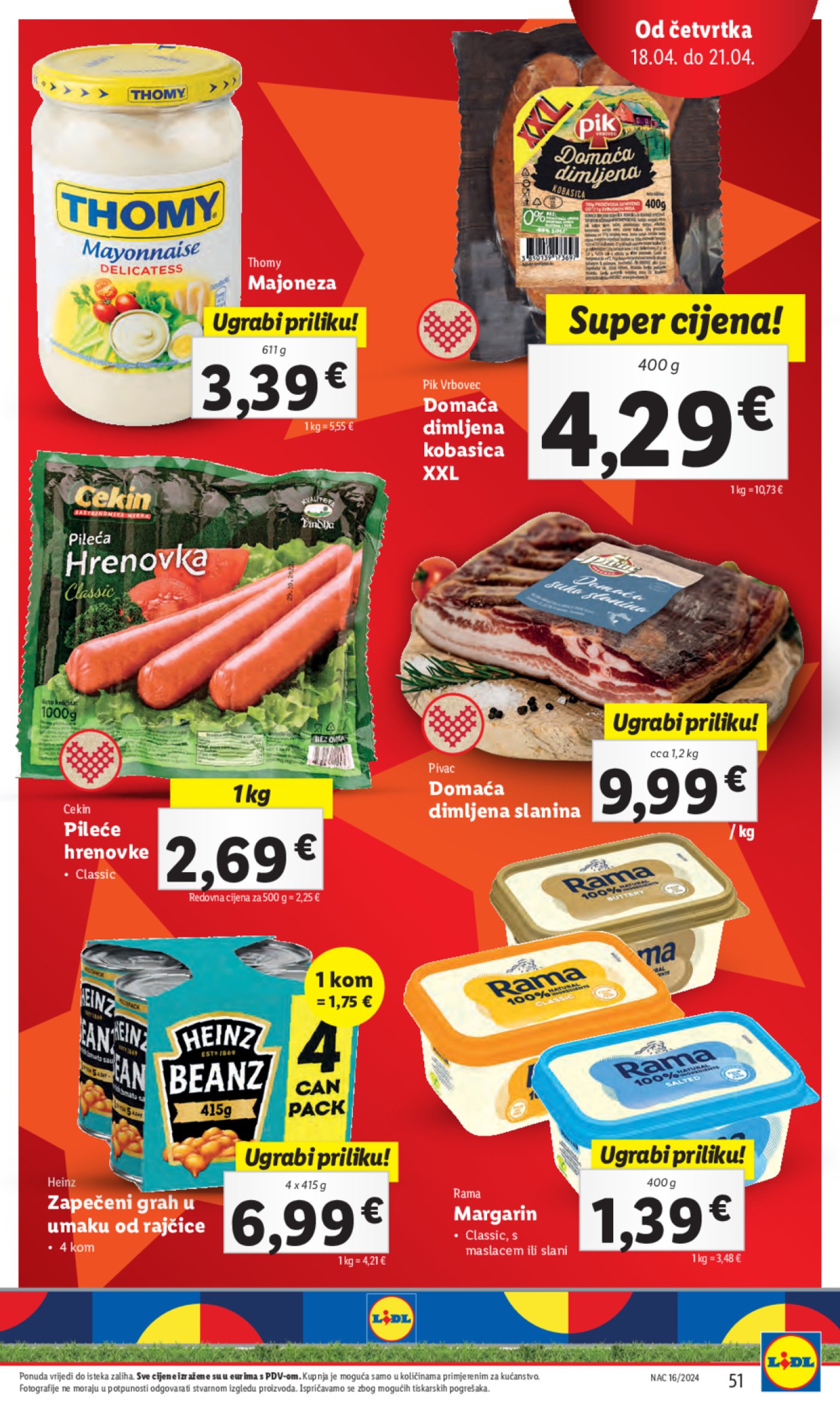 Lidl super ponuda od četvrtka 18.04. - 21.04.2024.