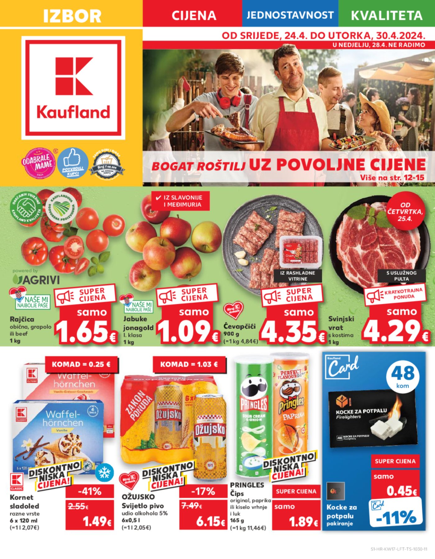 Kaufland katalog Akcija 24.04.-30.04. Ka, Kc, St, Ri, NG, Vž, Pž, SB, Bj, Zp, Sinj, Zabok, BNM