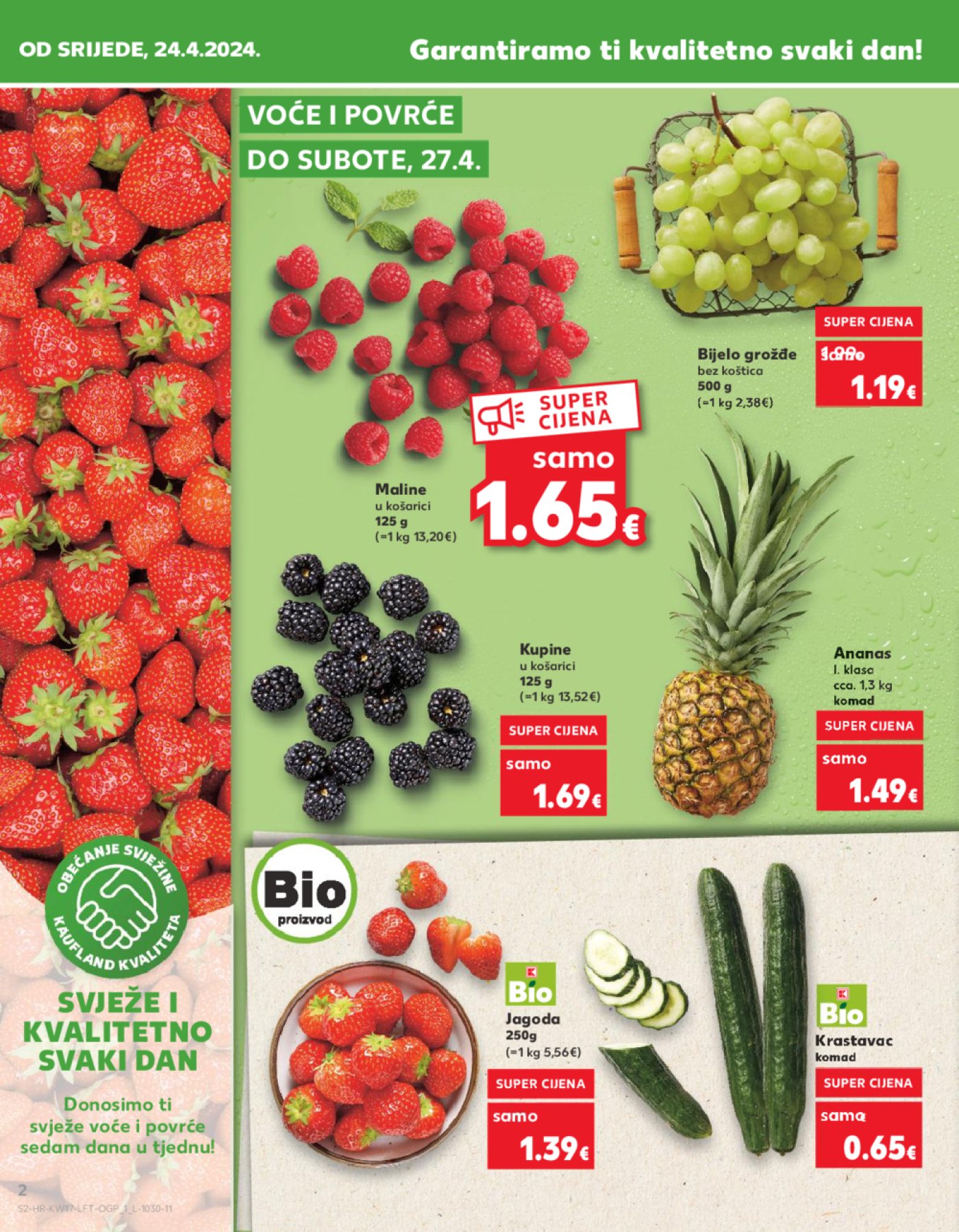 Kaufland katalog Akcija 24.04.-30.04. Ka, Kc, St, Ri, NG, Vž, Pž, SB, Bj, Zp, Sinj, Zabok, BNM