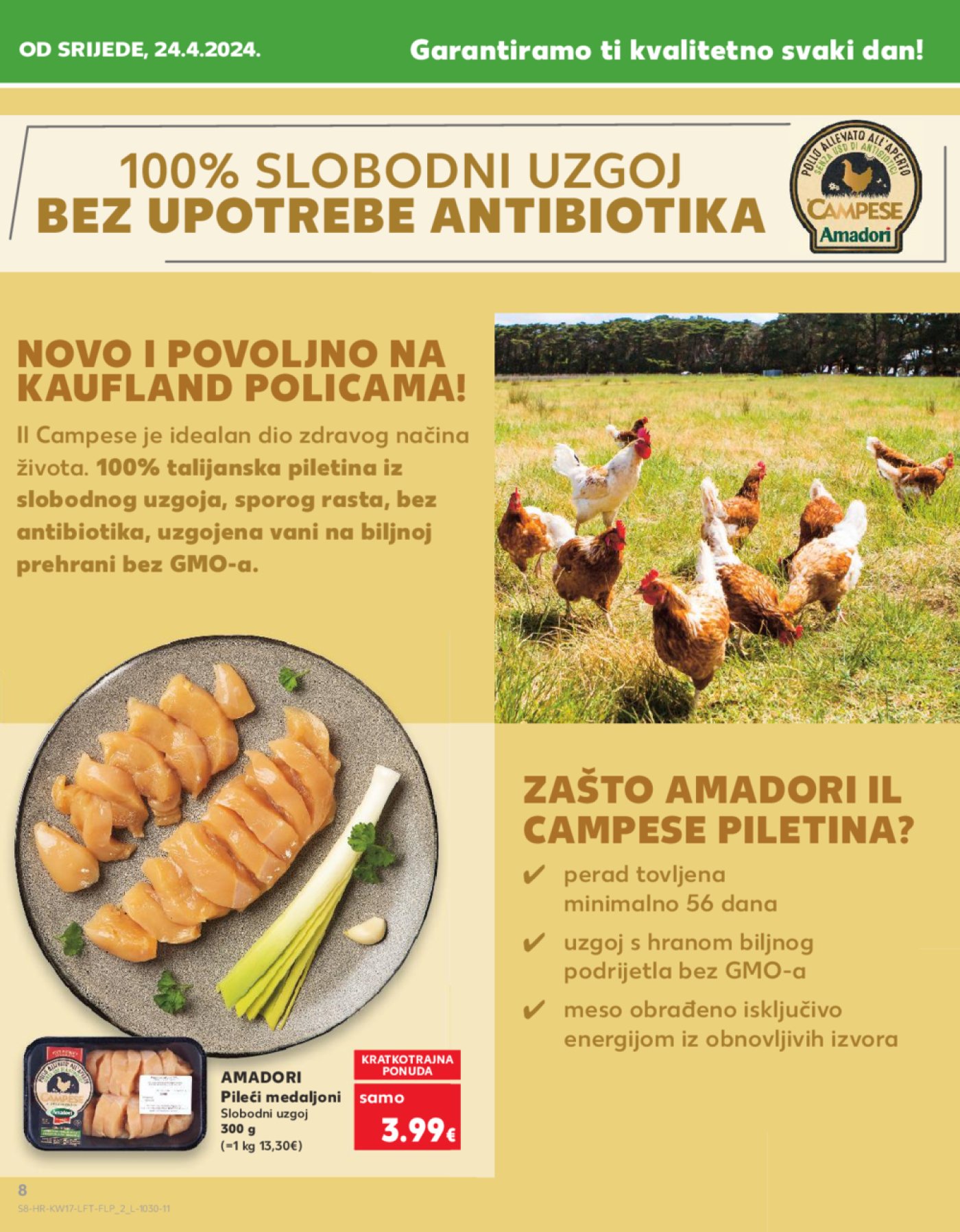 Kaufland katalog Akcija 24.04.-30.04. Ka, Kc, St, Ri, NG, Vž, Pž, SB, Bj, Zp, Sinj, Zabok, BNM