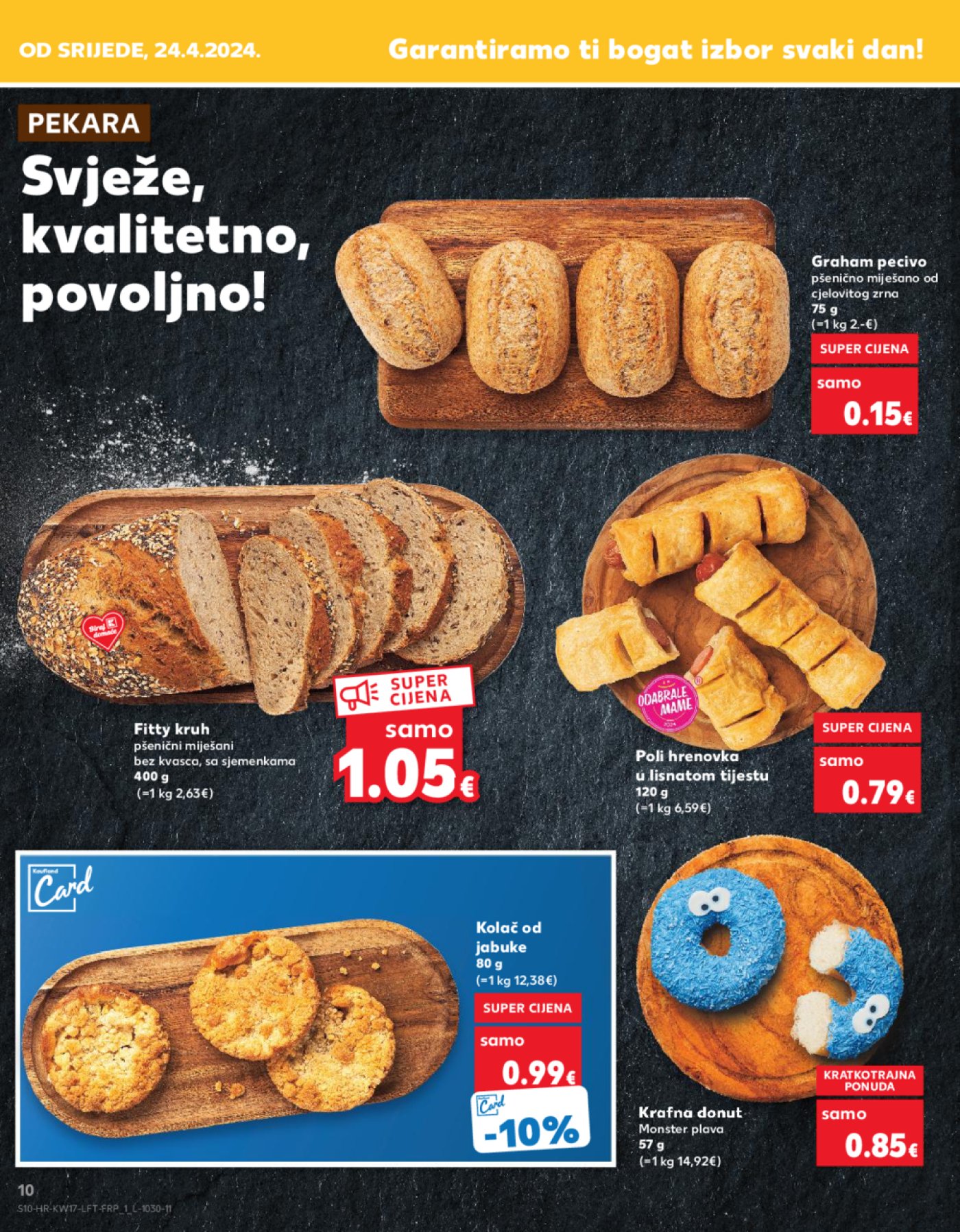 Kaufland katalog Akcija 24.04.-30.04. Ka, Kc, St, Ri, NG, Vž, Pž, SB, Bj, Zp, Sinj, Zabok, BNM