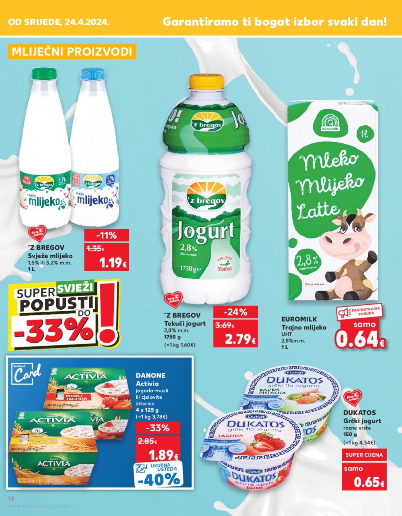 Kaufland katalog Akcija 24.04.-30.04. Ka, Kc, St, Ri, NG, Vž, Pž, SB, Bj, Zp, Sinj, Zabok, BNM