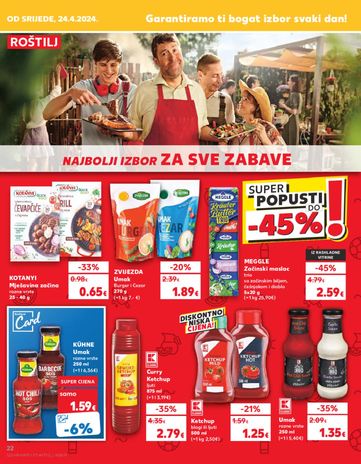 Kaufland katalog Akcija 24.04.-30.04. Ka, Kc, St, Ri, NG, Vž, Pž, SB, Bj, Zp, Sinj, Zabok, BNM