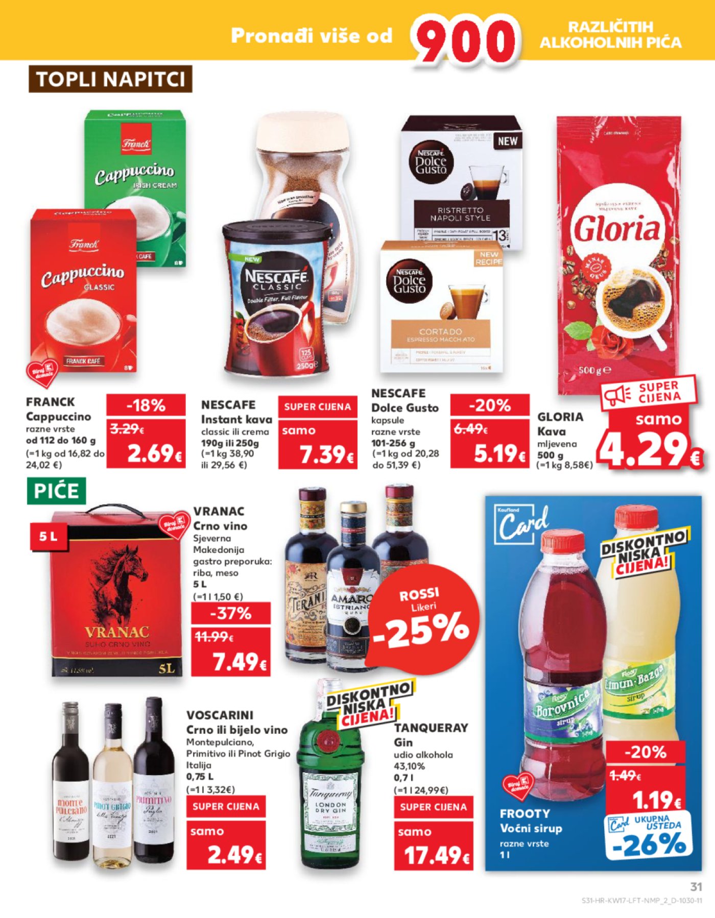 Kaufland katalog Akcija 24.04.-30.04. Ka, Kc, St, Ri, NG, Vž, Pž, SB, Bj, Zp, Sinj, Zabok, BNM