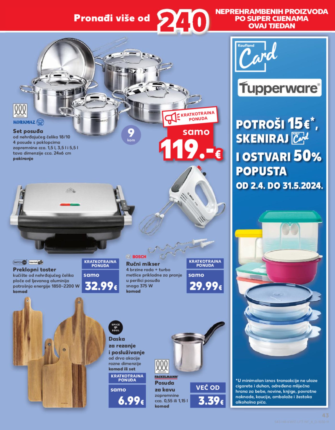 Kaufland katalog Akcija 24.04.-30.04. Ka, Kc, St, Ri, NG, Vž, Pž, SB, Bj, Zp, Sinj, Zabok, BNM