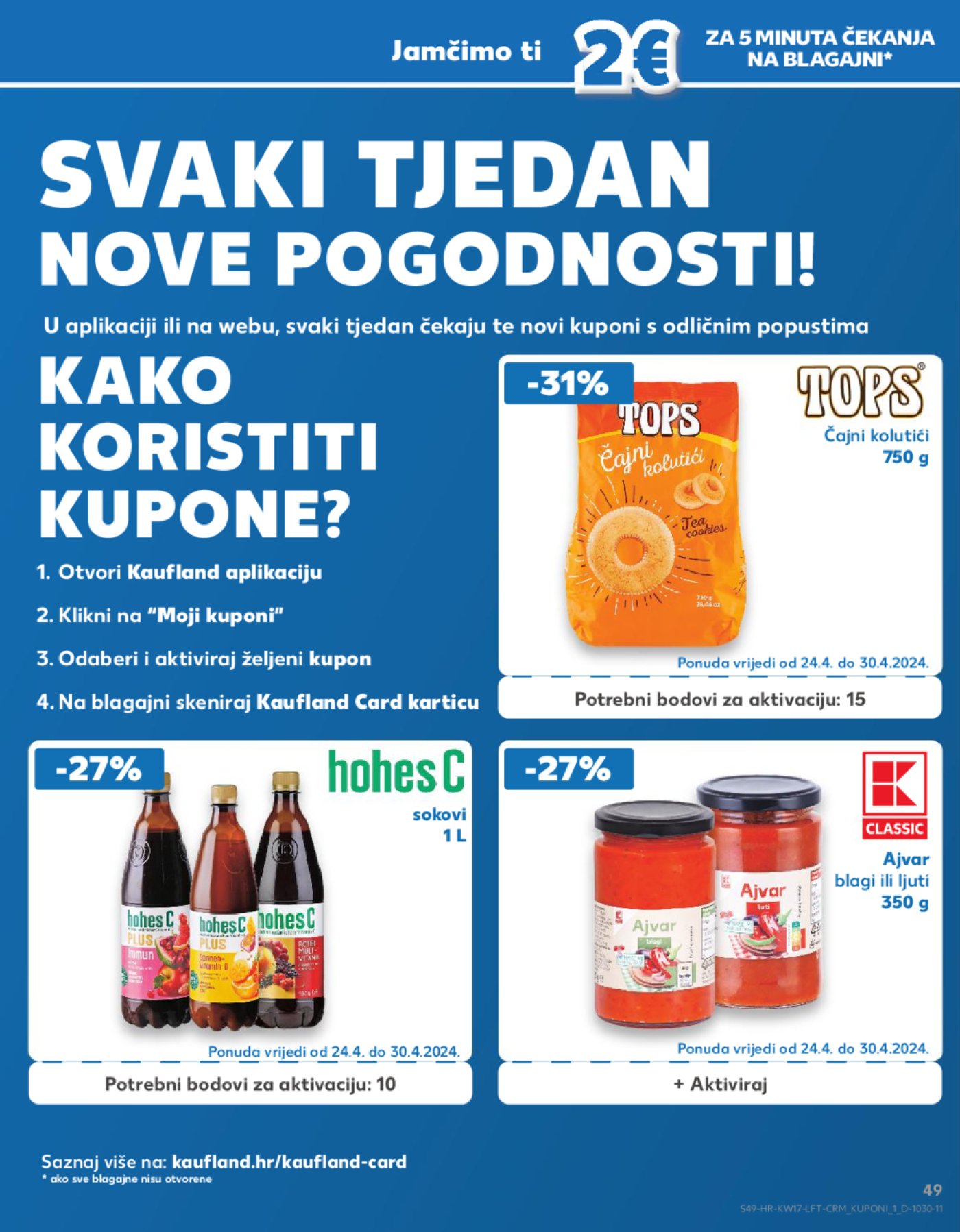 Kaufland katalog Akcija 24.04.-30.04. Ka, Kc, St, Ri, NG, Vž, Pž, SB, Bj, Zp, Sinj, Zabok, BNM
