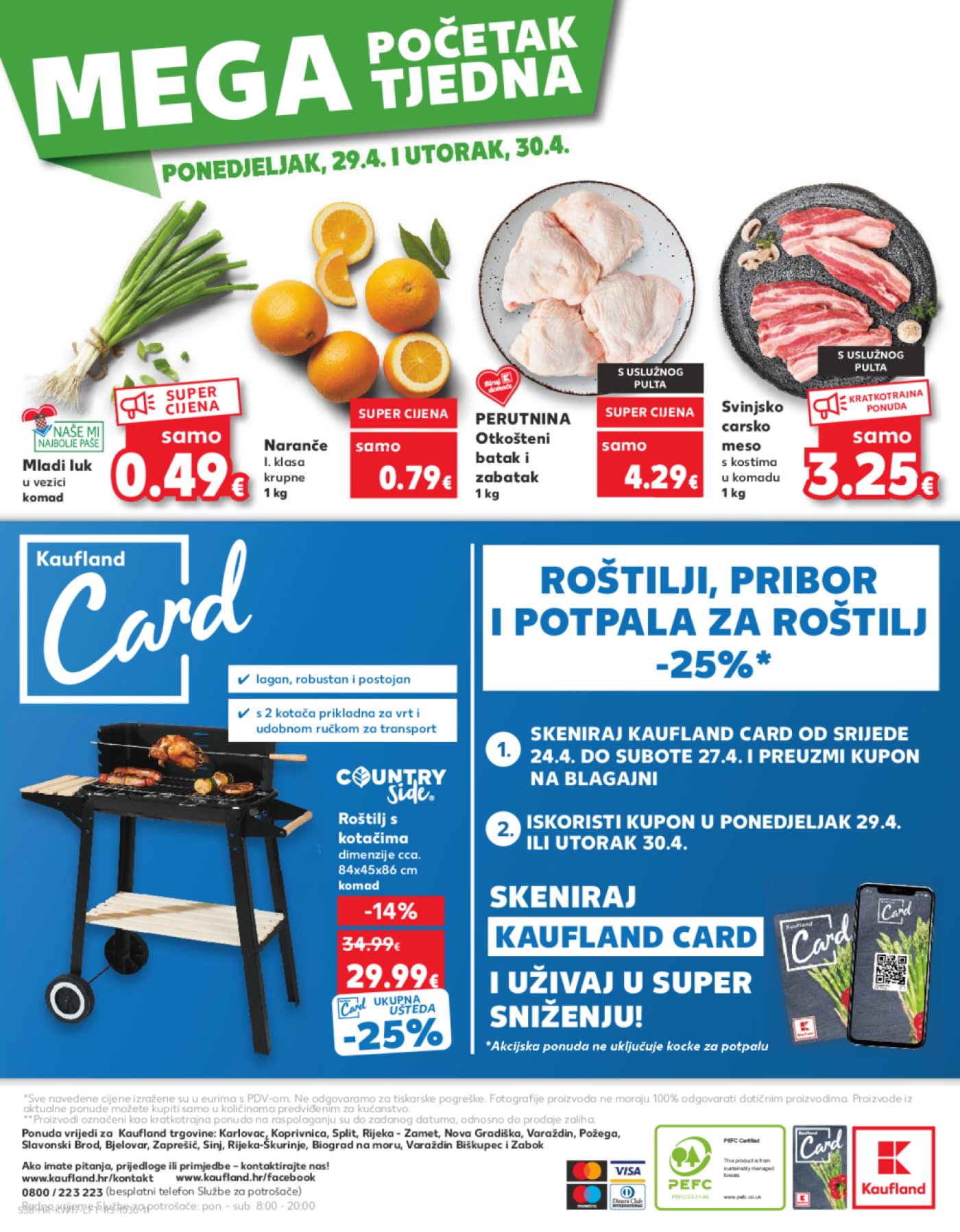 Kaufland katalog Akcija 24.04.-30.04. Ka, Kc, St, Ri, NG, Vž, Pž, SB, Bj, Zp, Sinj, Zabok, BNM