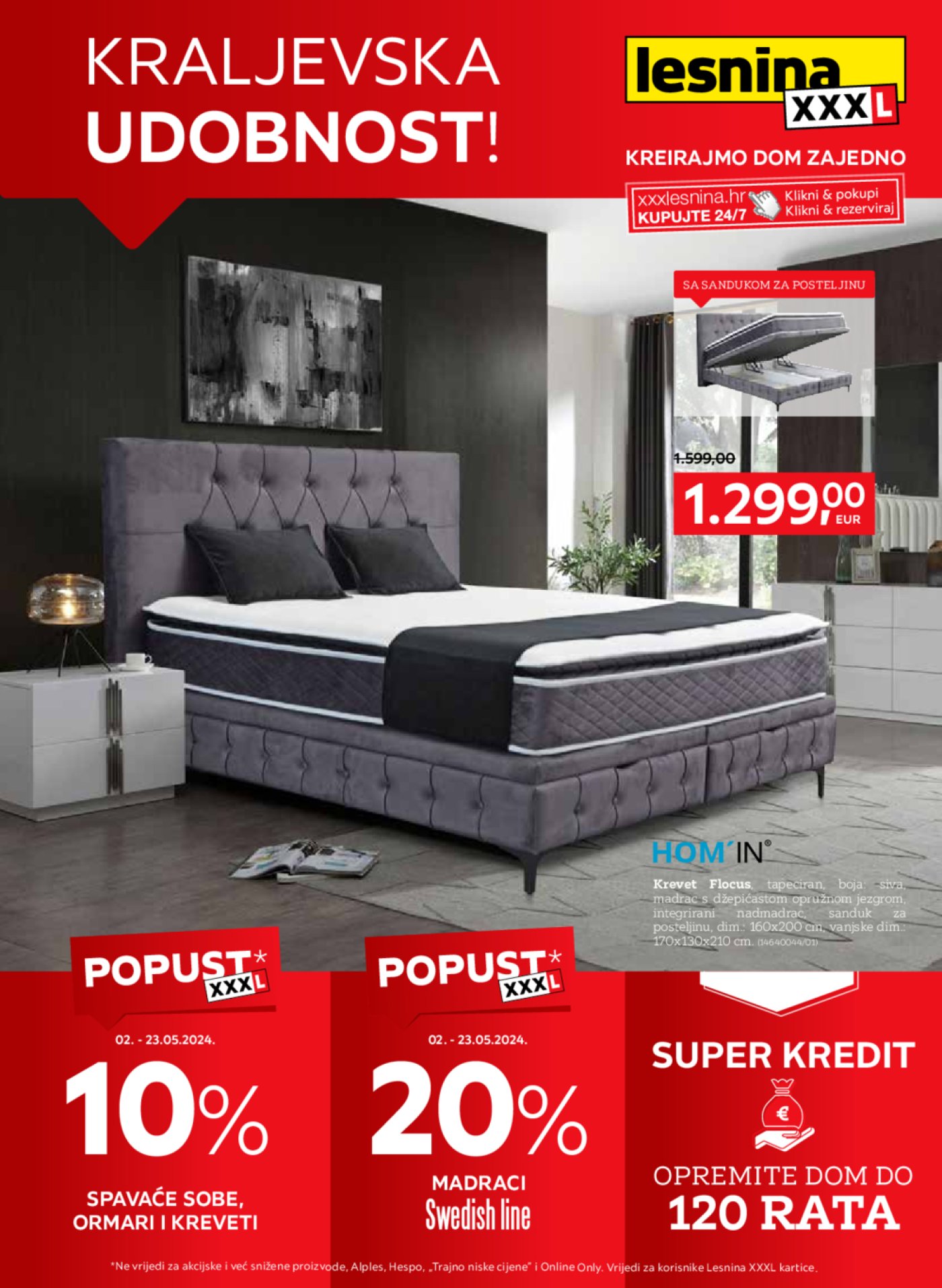 Lesnina katalog Kraljevska udobnost 02.05.-23.05.2024.