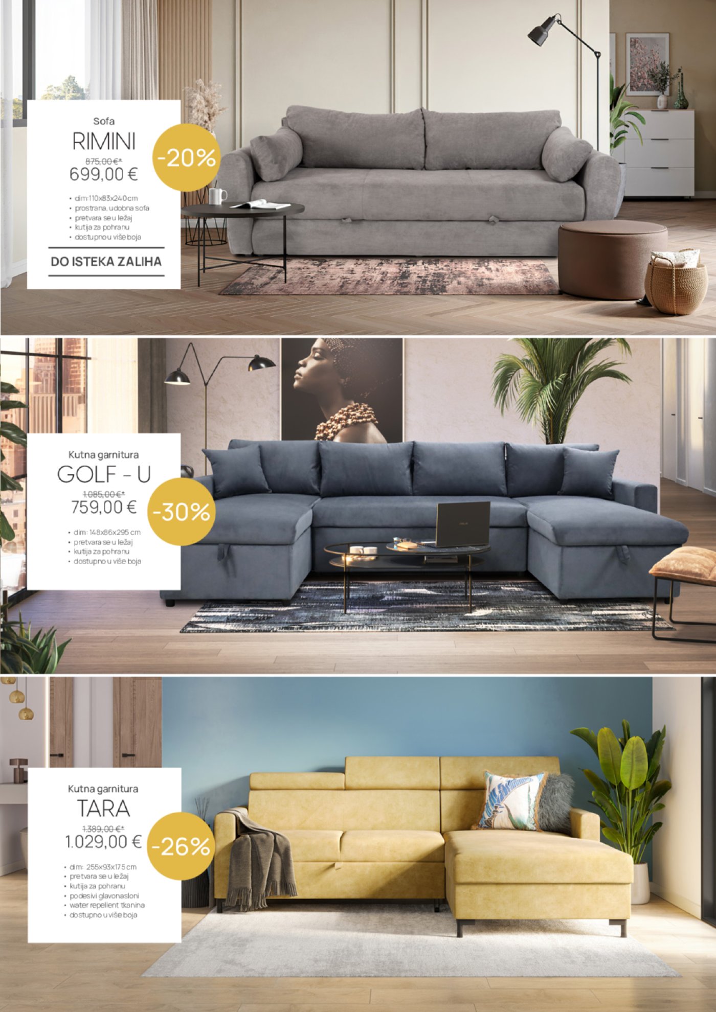 Namještaj Mima katalog Akcija 02.05.-01.06.2024.