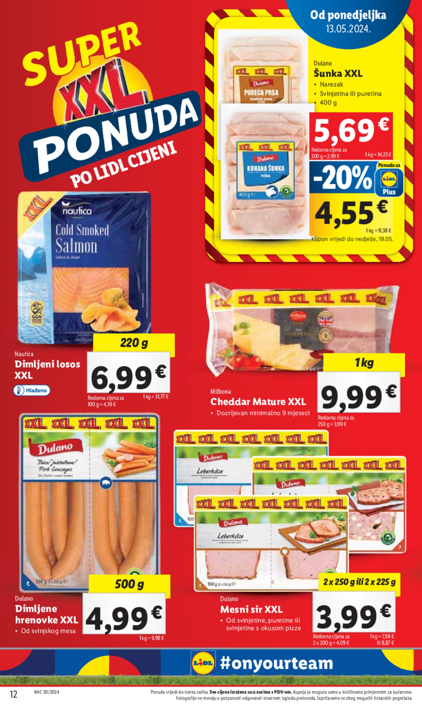 Lidl Super ponuda od Ponedjeljka 13.05. - 19.05-2024.