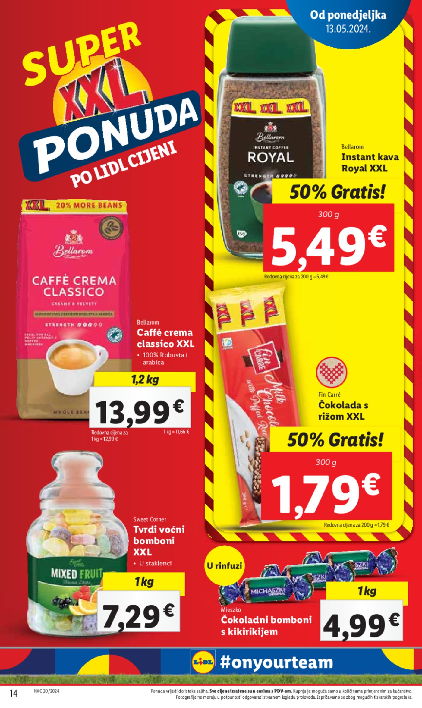 Lidl Super ponuda od Ponedjeljka 13.05. - 19.05-2024.