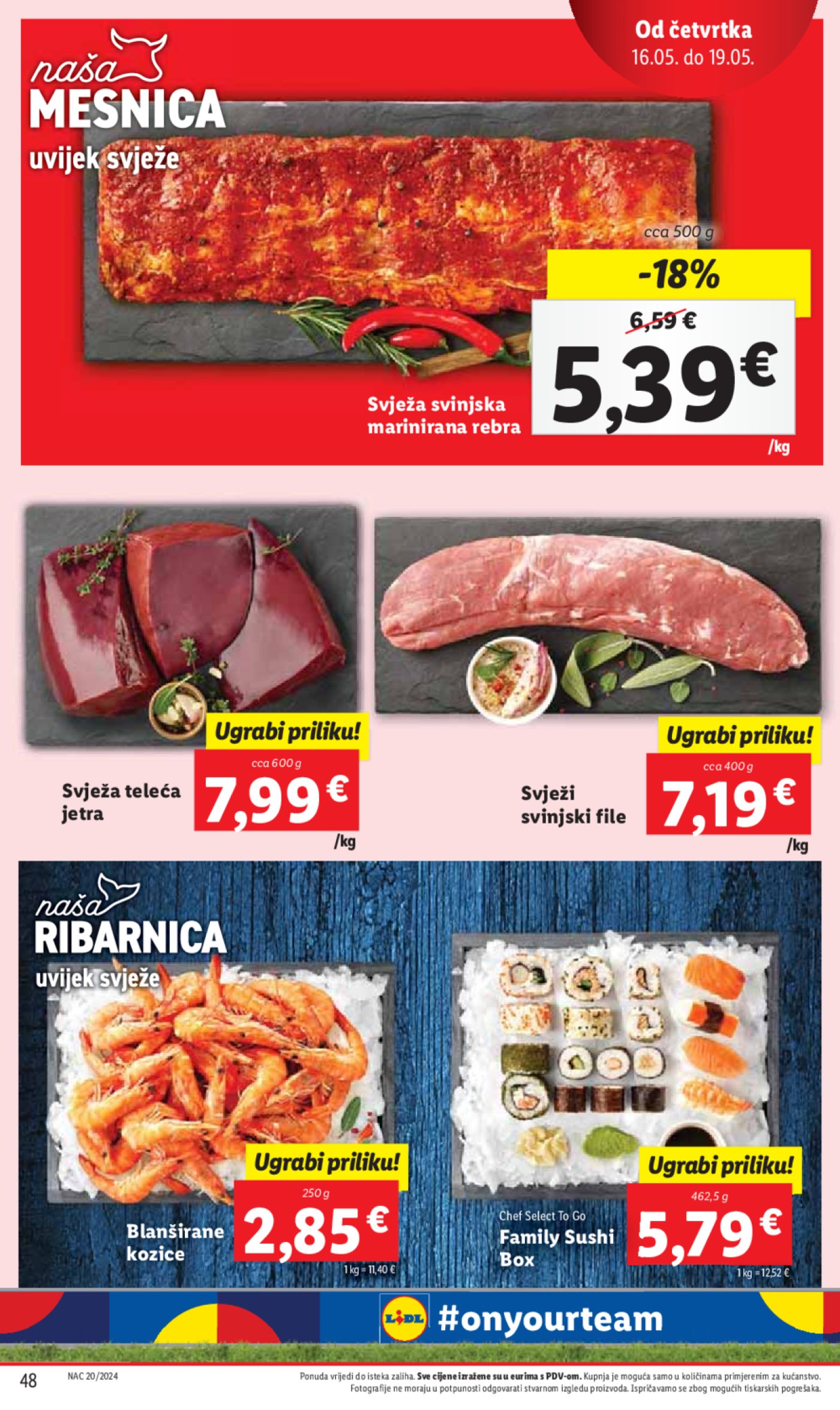 Lidl Super ponuda od Ponedjeljka 13.05. - 19.05-2024.
