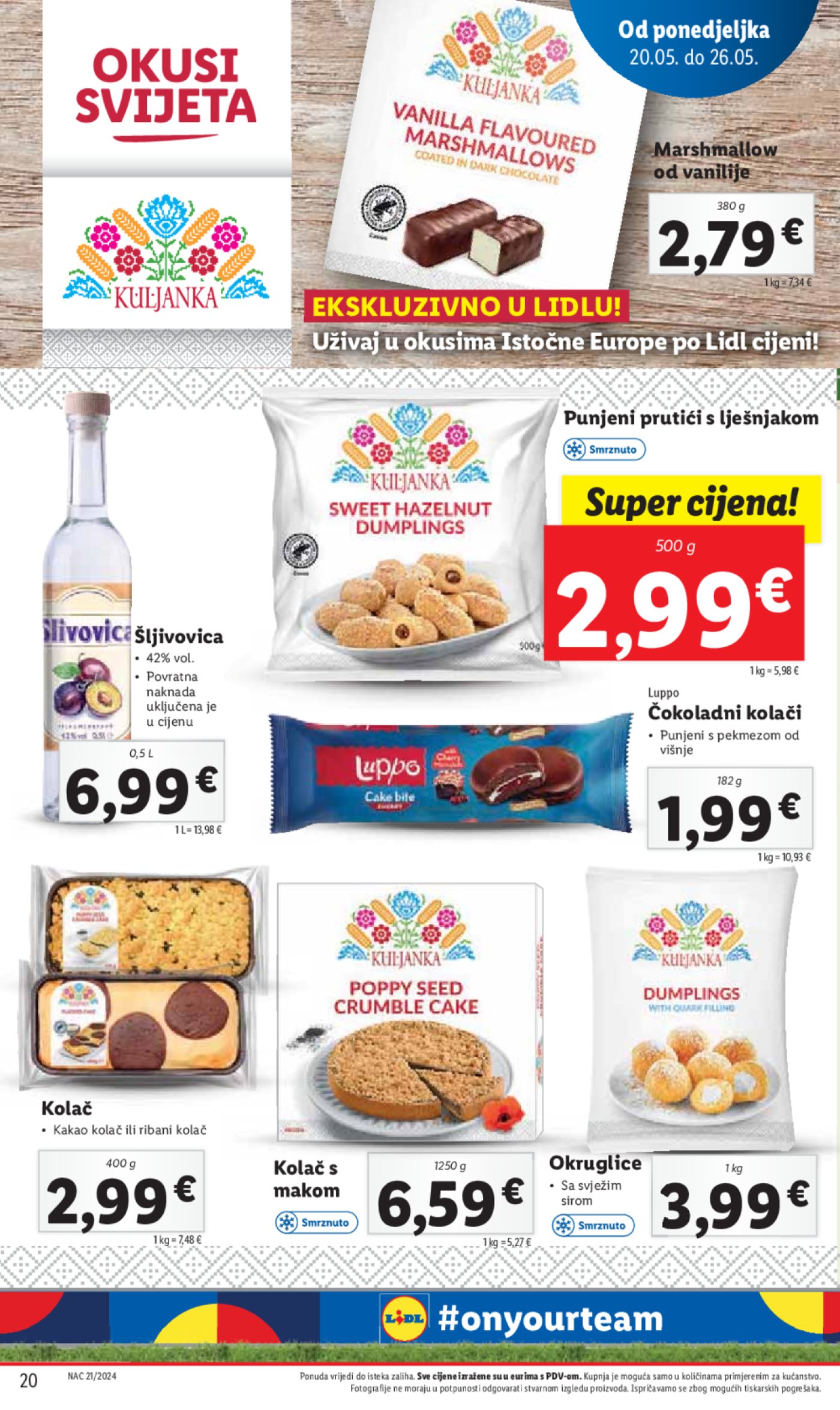 Lidl katalog Super ponuda od Ponedjeljka 20.05-26.05.2024.