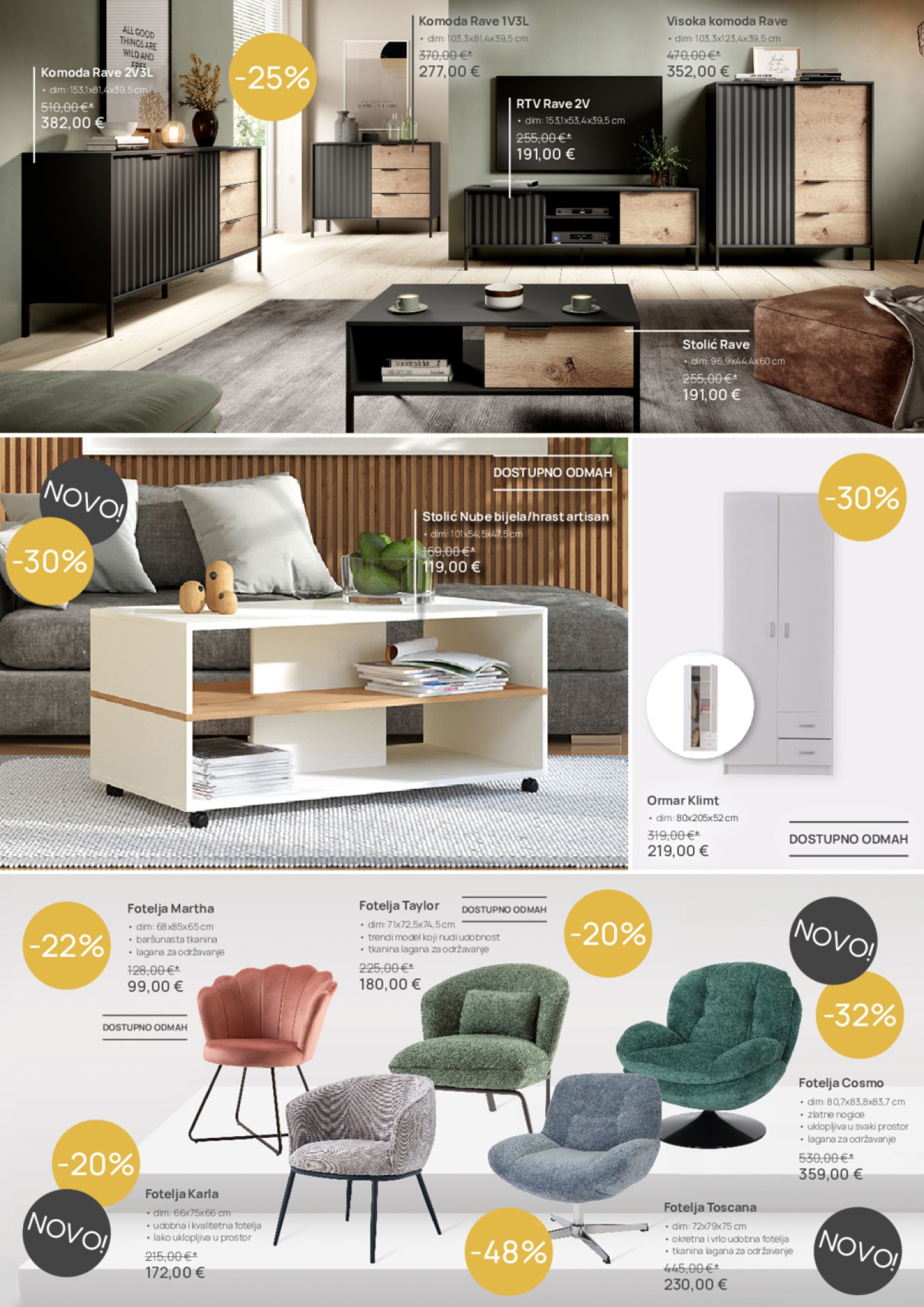 Namještaj Mima katalog Akcija 03.06.-30.06.2024.