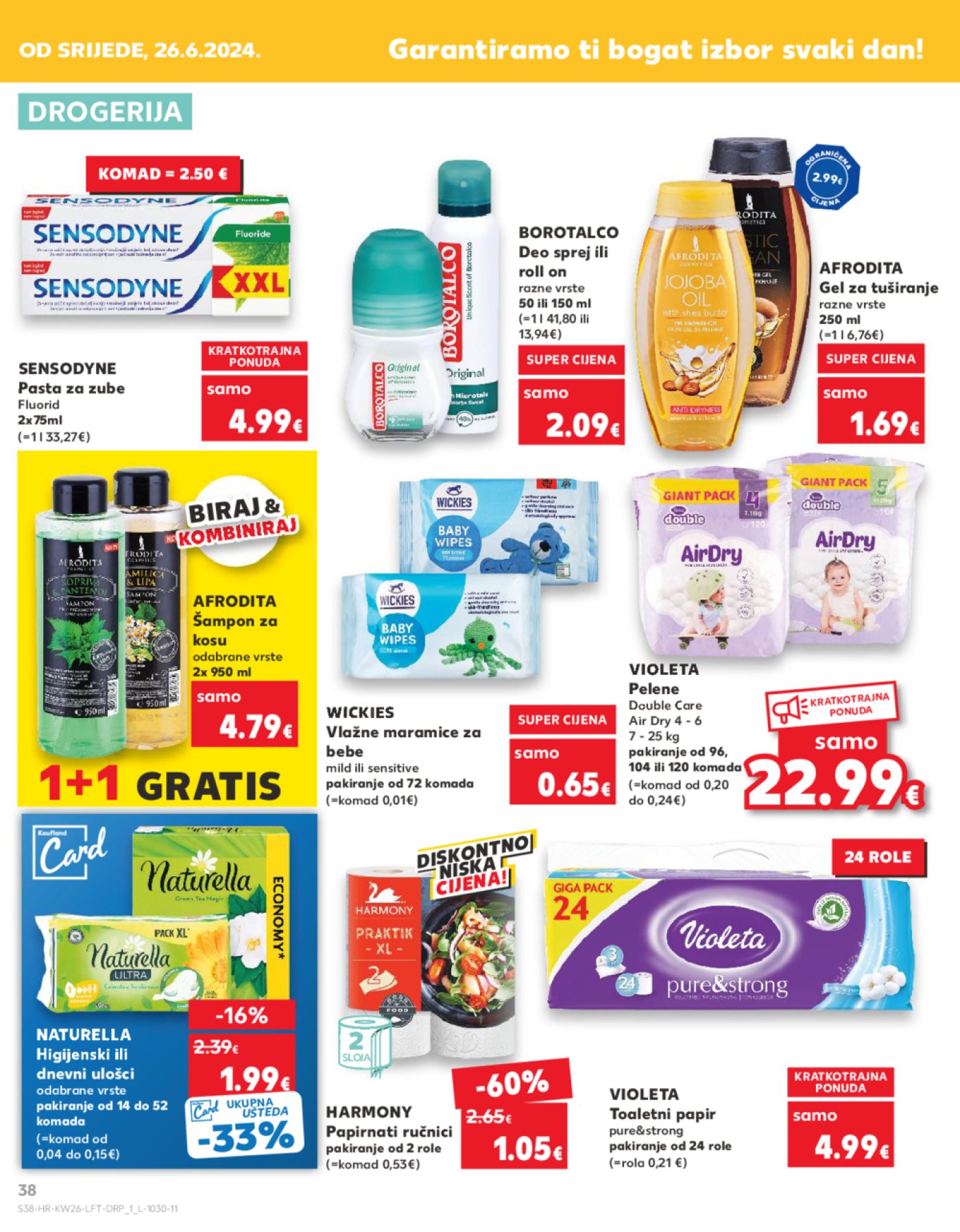 Kaufland katalog Akcija 26.06.-02.07.2024. Odabrane poslovnice