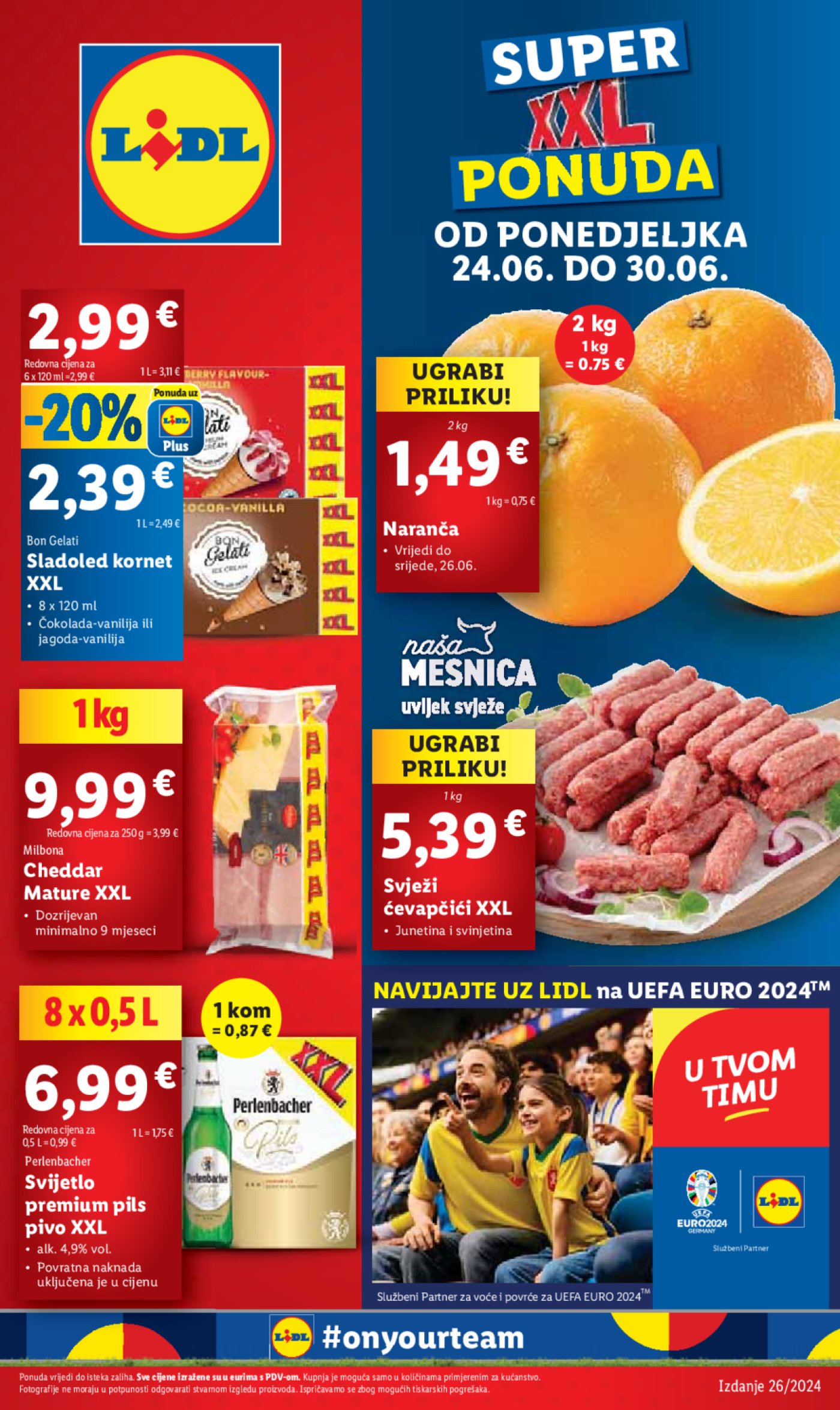 Lidl Super ponuda od Ponedjeljka 24.06.-30.06.2024.
