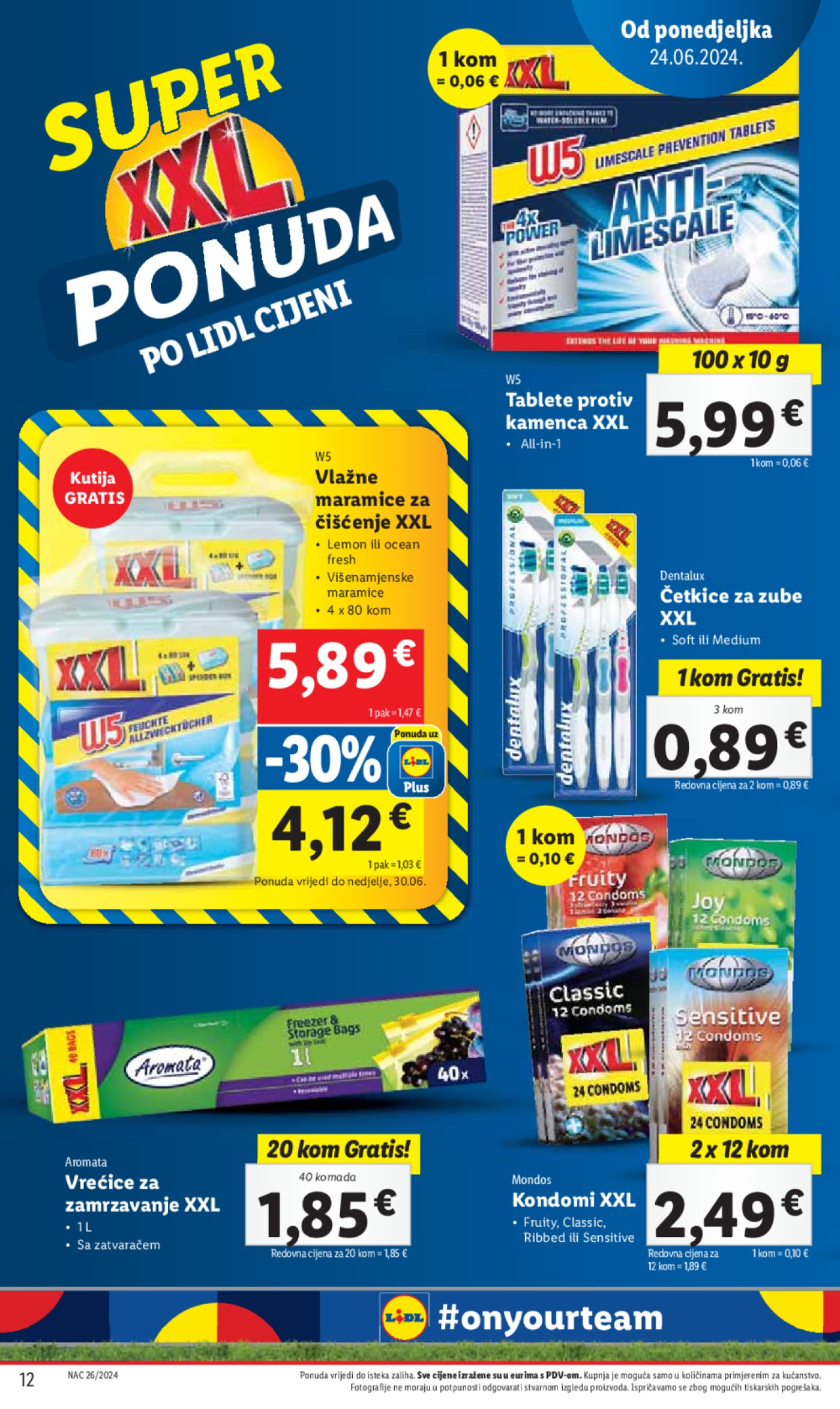 Lidl Super ponuda od Ponedjeljka 24.06.-30.06.2024.