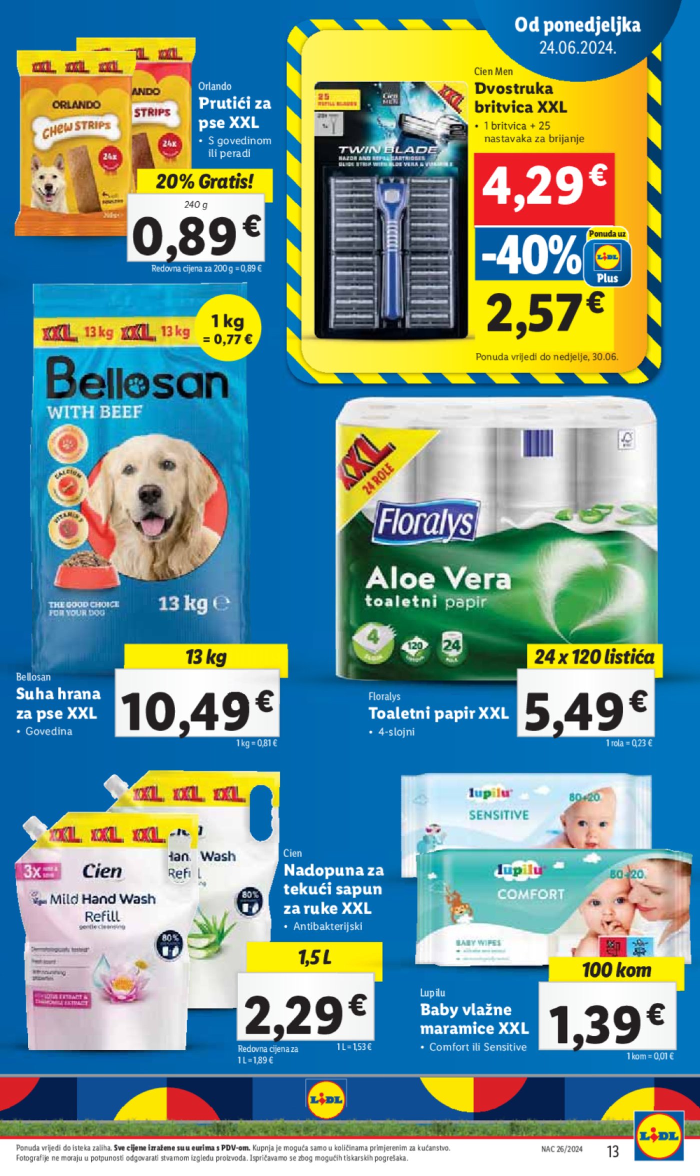 Lidl Super ponuda od Ponedjeljka 24.06.-30.06.2024.