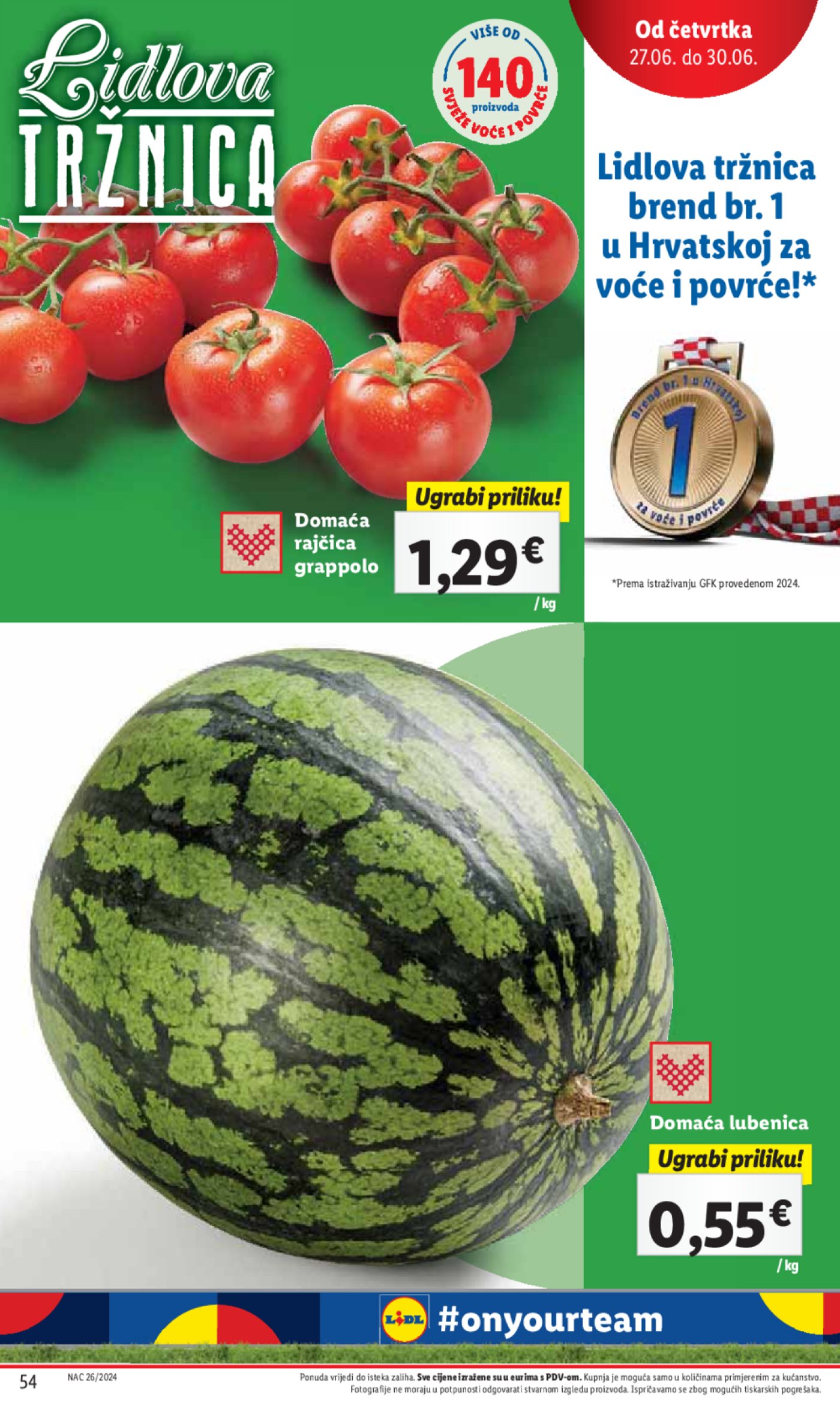 Lidl Super ponuda od Ponedjeljka 24.06.-30.06.2024.