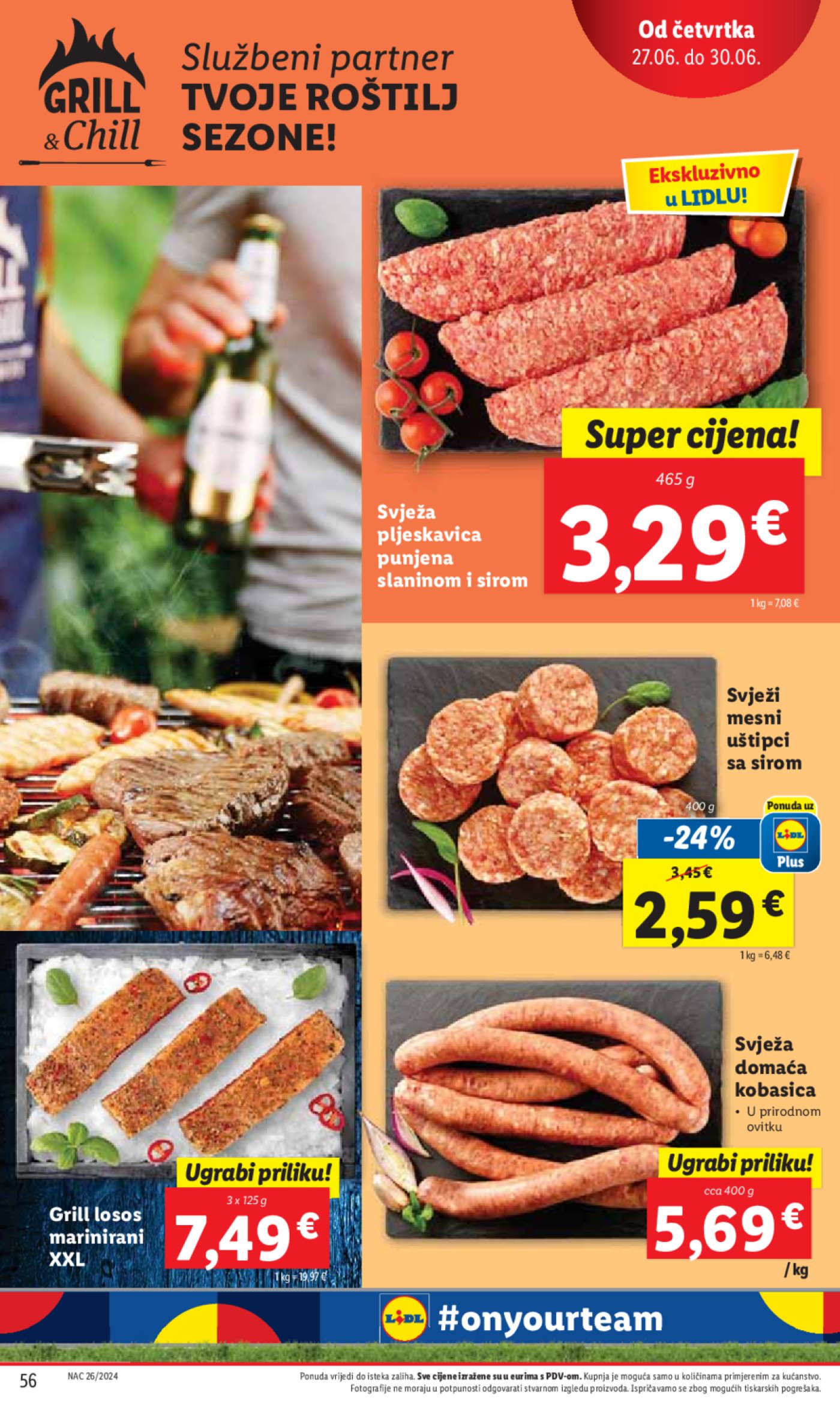 Lidl Super ponuda od Ponedjeljka 24.06.-30.06.2024.