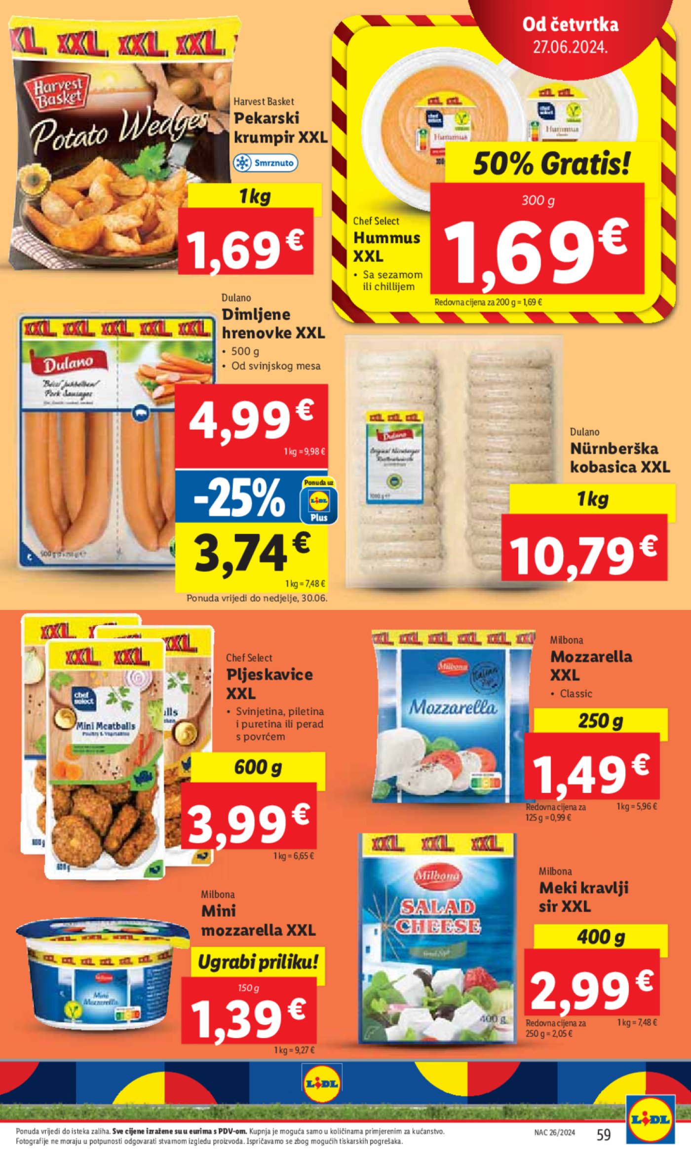 Lidl Super ponuda od Ponedjeljka 24.06.-30.06.2024.