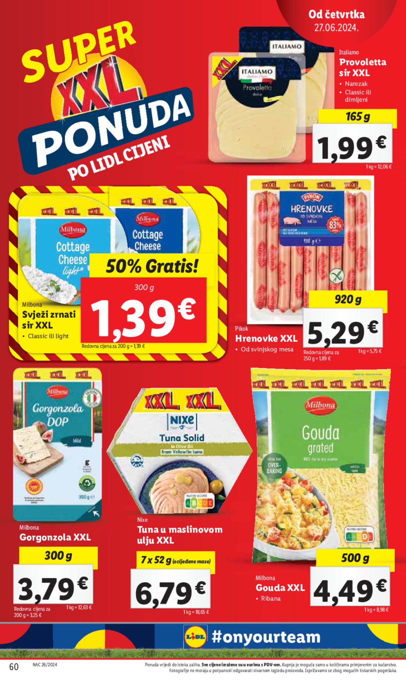 Lidl Super ponuda od Ponedjeljka 24.06.-30.06.2024.