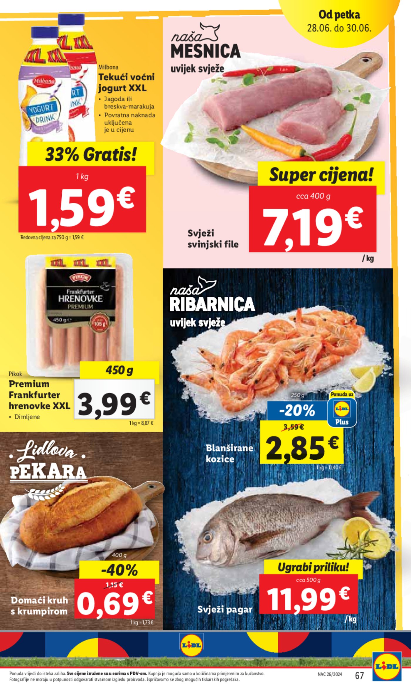 Lidl Super ponuda od Ponedjeljka 24.06.-30.06.2024.