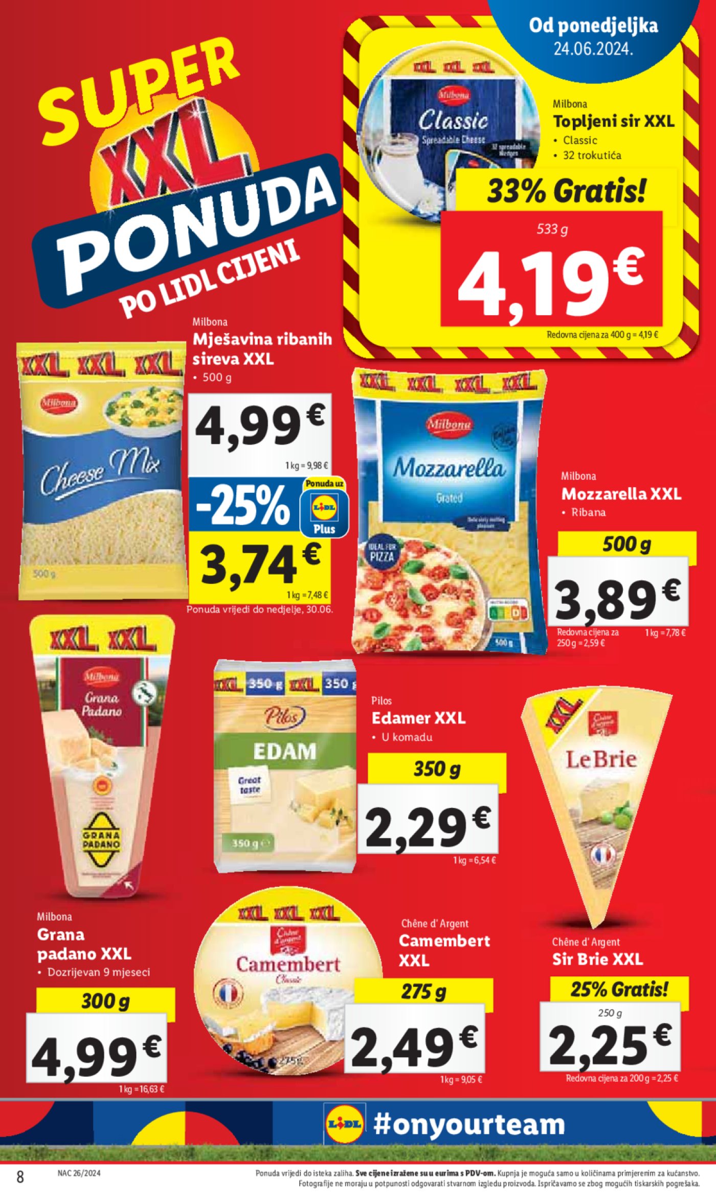 Lidl Super ponuda od Ponedjeljka 24.06.-30.06.2024.