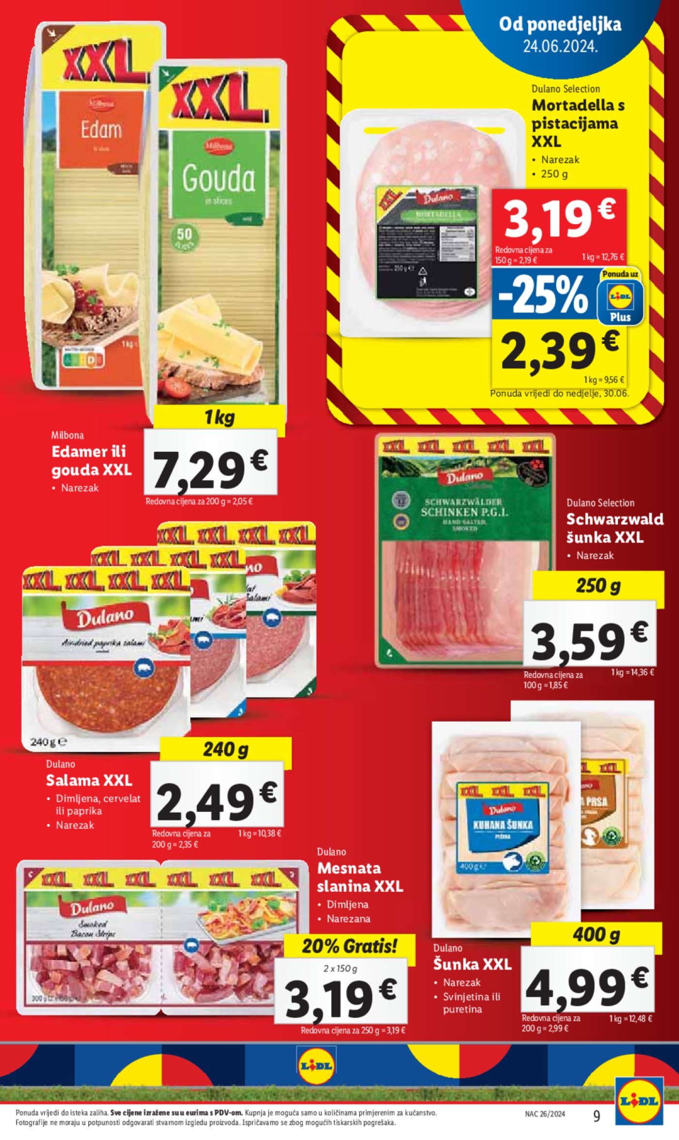 Lidl Super ponuda od Ponedjeljka 24.06.-30.06.2024.