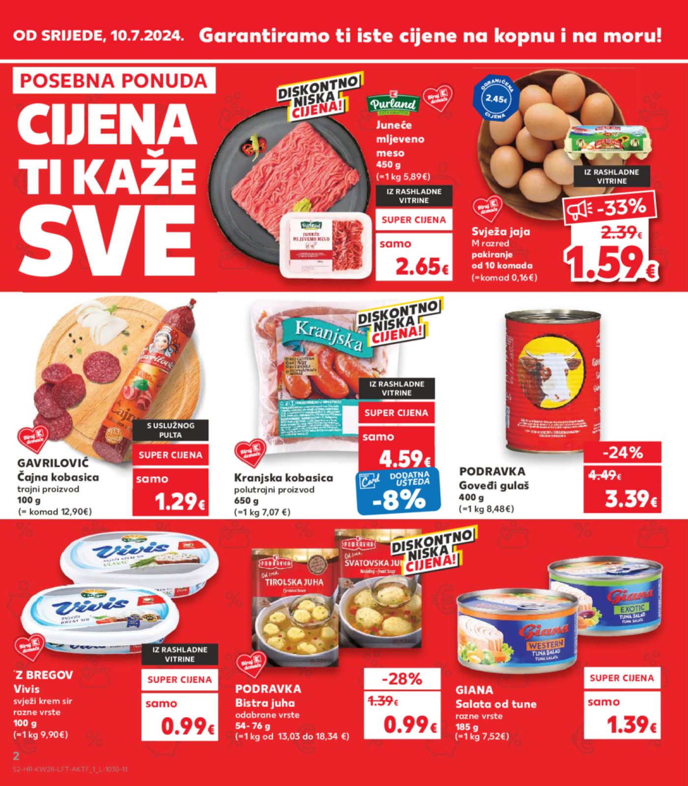 Kaufland katalog Akcija 10.07. - 16.07.2024. Odabrane poslovnice