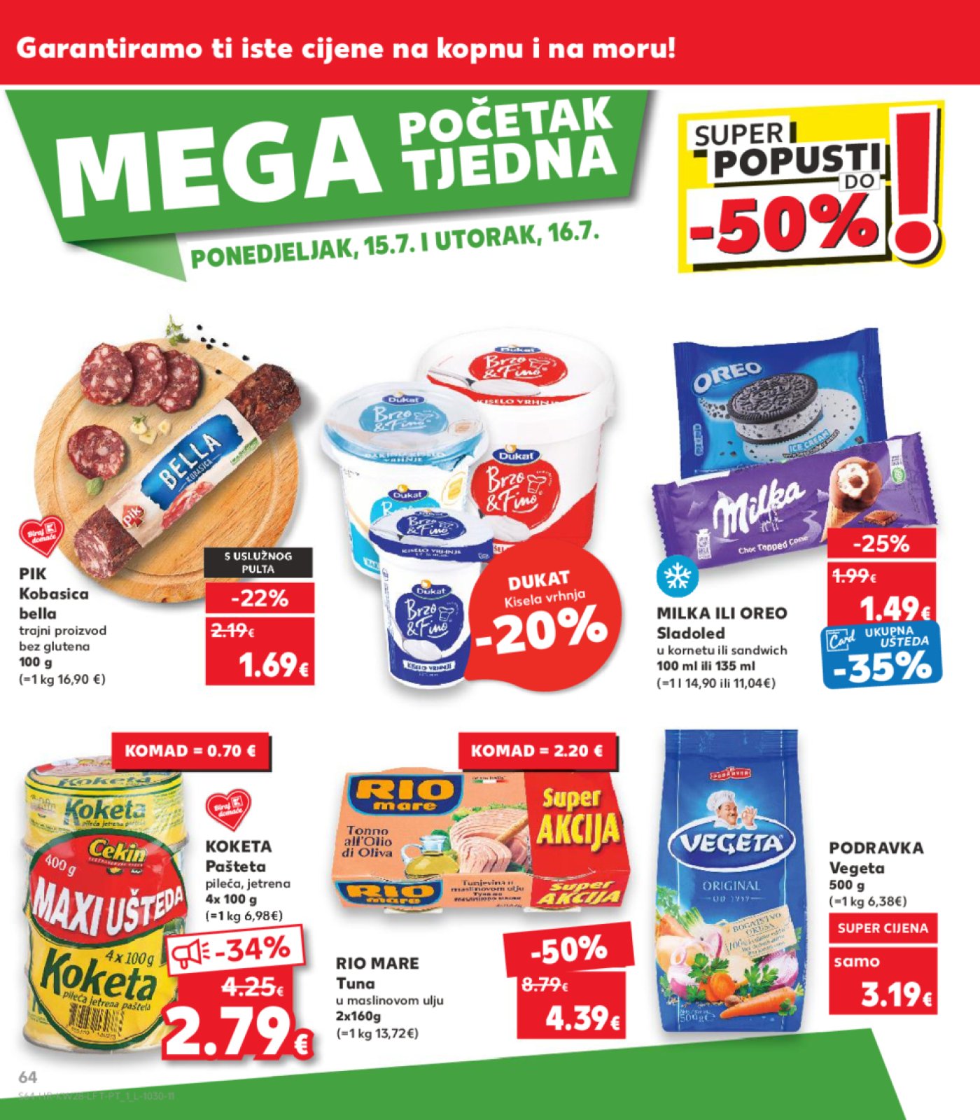 Kaufland katalog Akcija 10.07. - 16.07.2024. Odabrane poslovnice