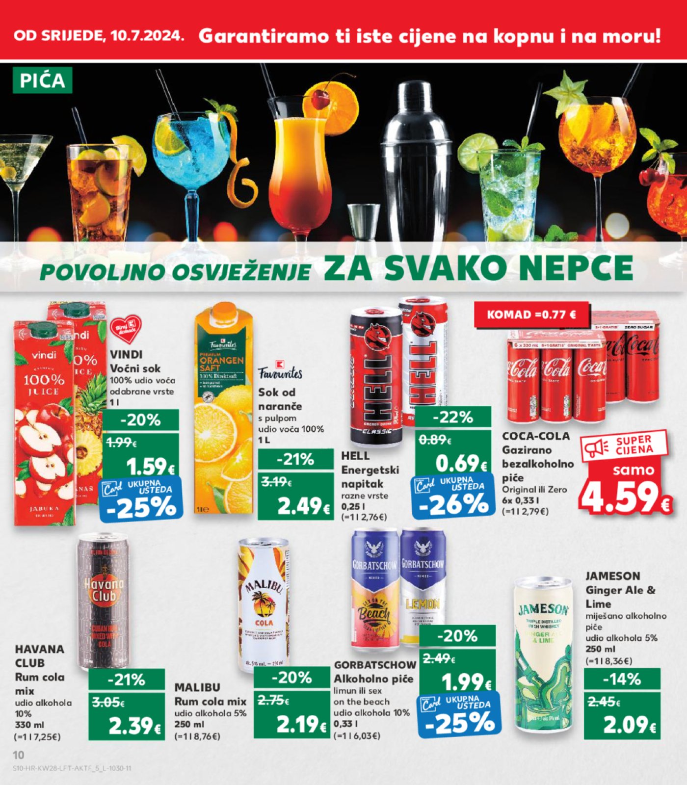 Kaufland katalog Akcija 10.07. - 16.07.2024. Odabrane poslovnice