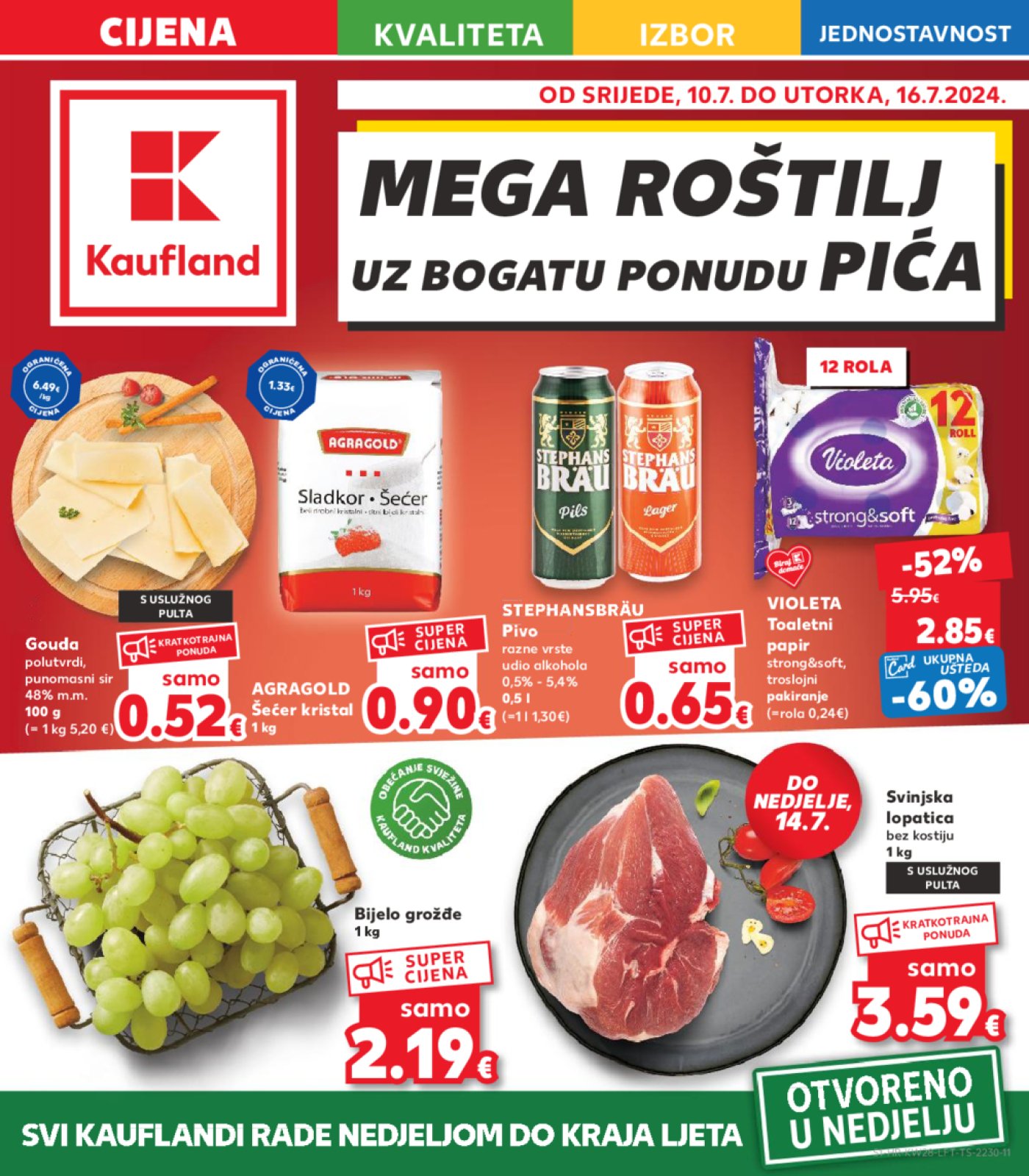 Kaufland katalog Akcija 10.07. - 16.07.2024. Vg, Ro, Ma, Vu, Ds, Po, Vo