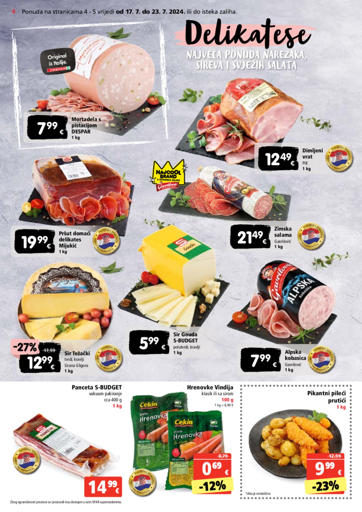SPAR katalog akcija 17.07.2024. - 23.07.2024.