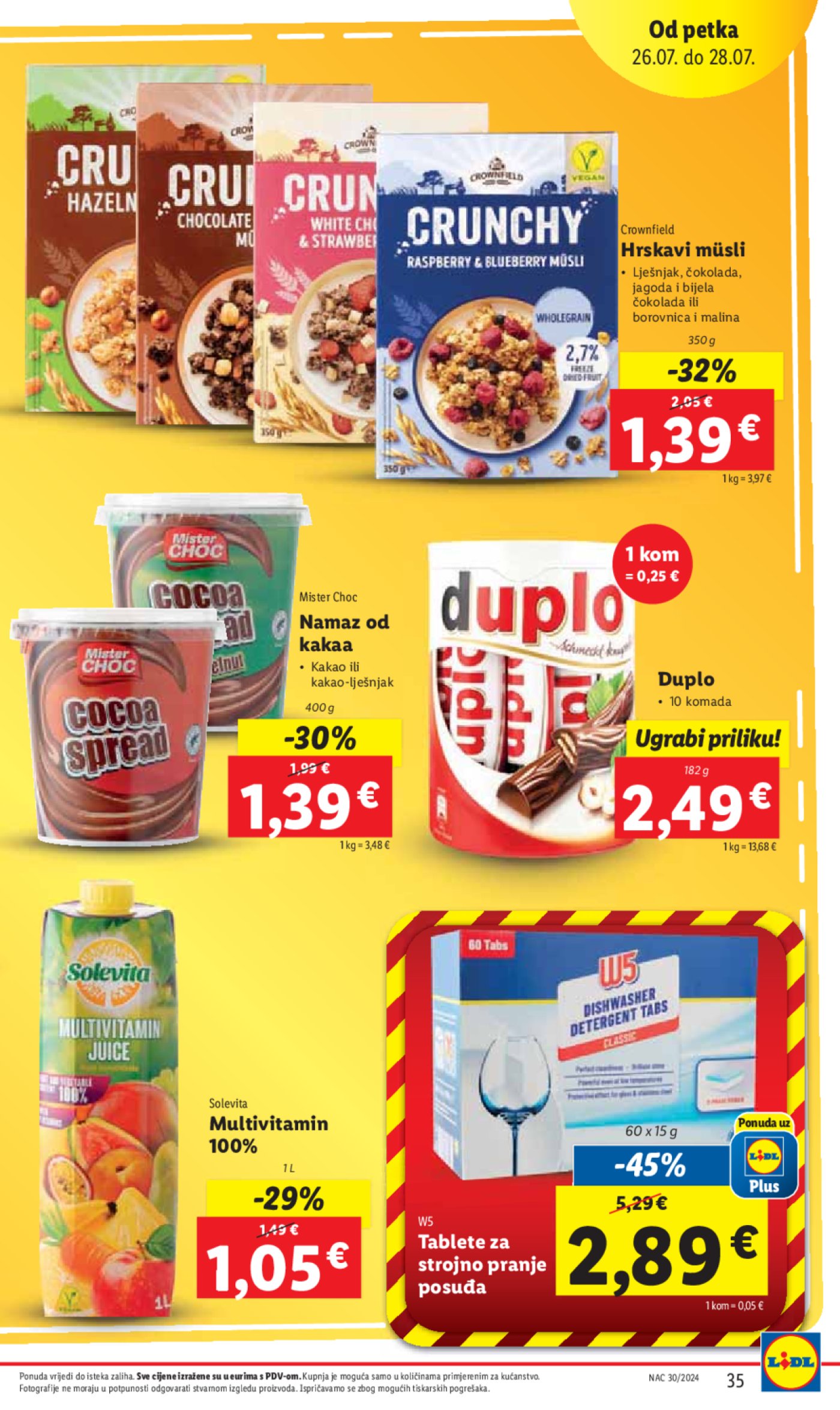Lidl katalog Super ponuda od četvrtka 25.07.-28.07.2024.