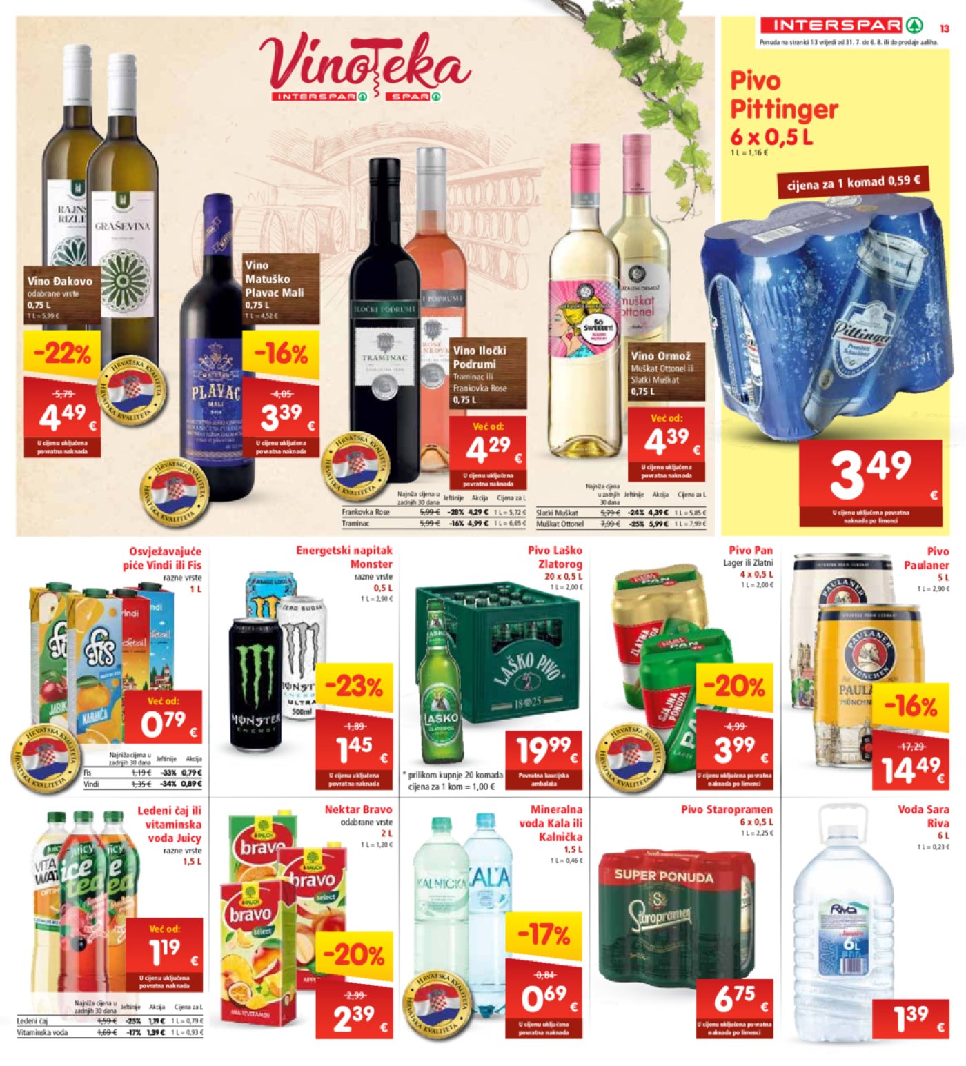 INTERSPAR katalog Akcija 31.07.-06.08.2024.