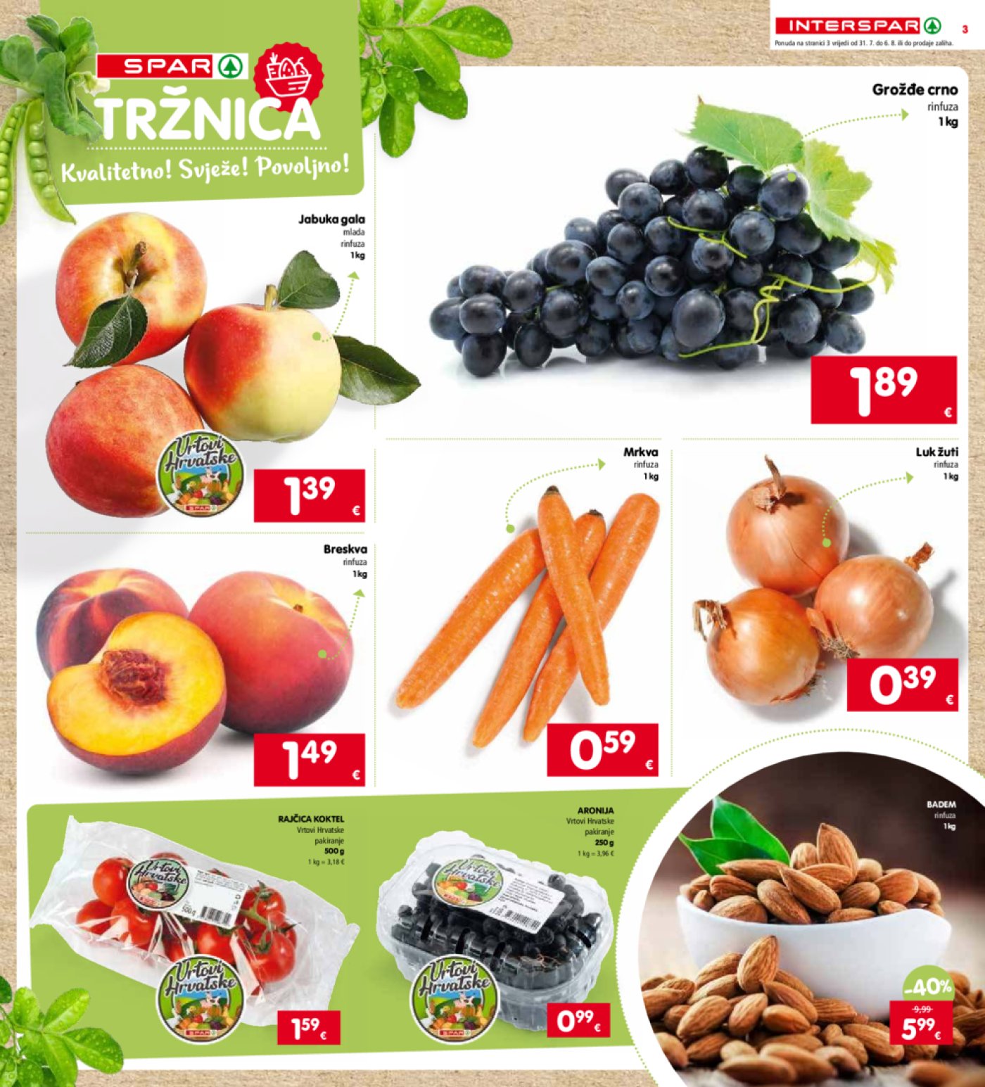 INTERSPAR katalog Akcija 31.07.-06.08.2024.