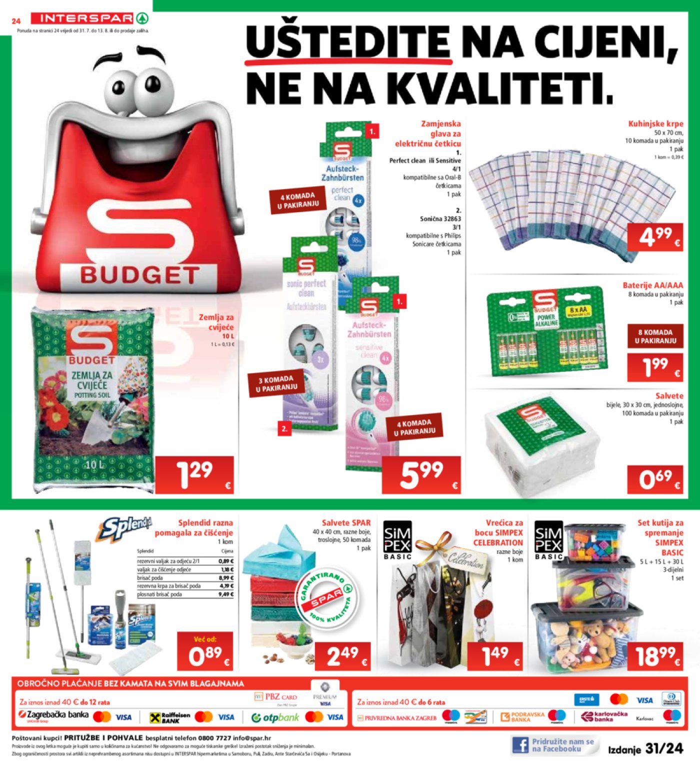 INTERSPAR katalog Akcija 31.07.-06.08.2024.