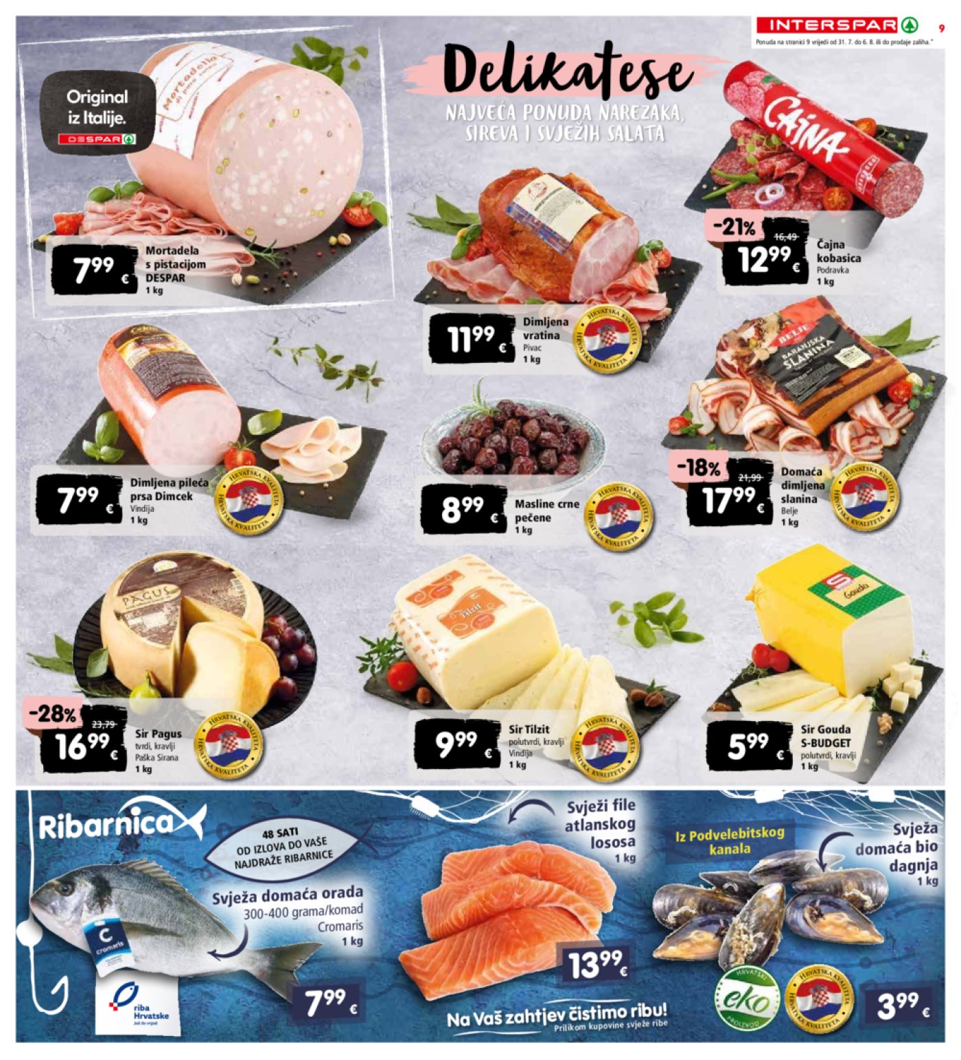 INTERSPAR katalog Akcija 31.07.-06.08.2024.