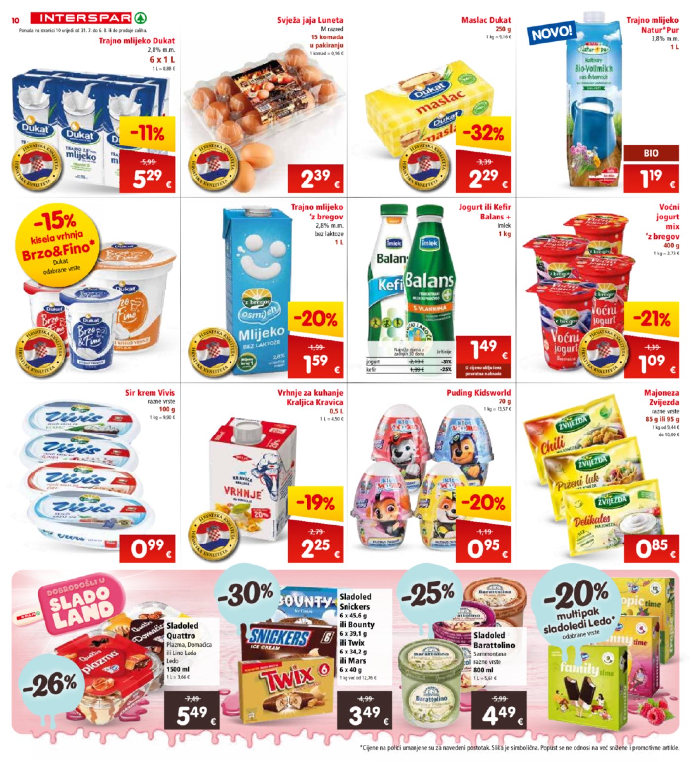 INTERSPAR katalog Akcija 31.07.-06.08.2024.