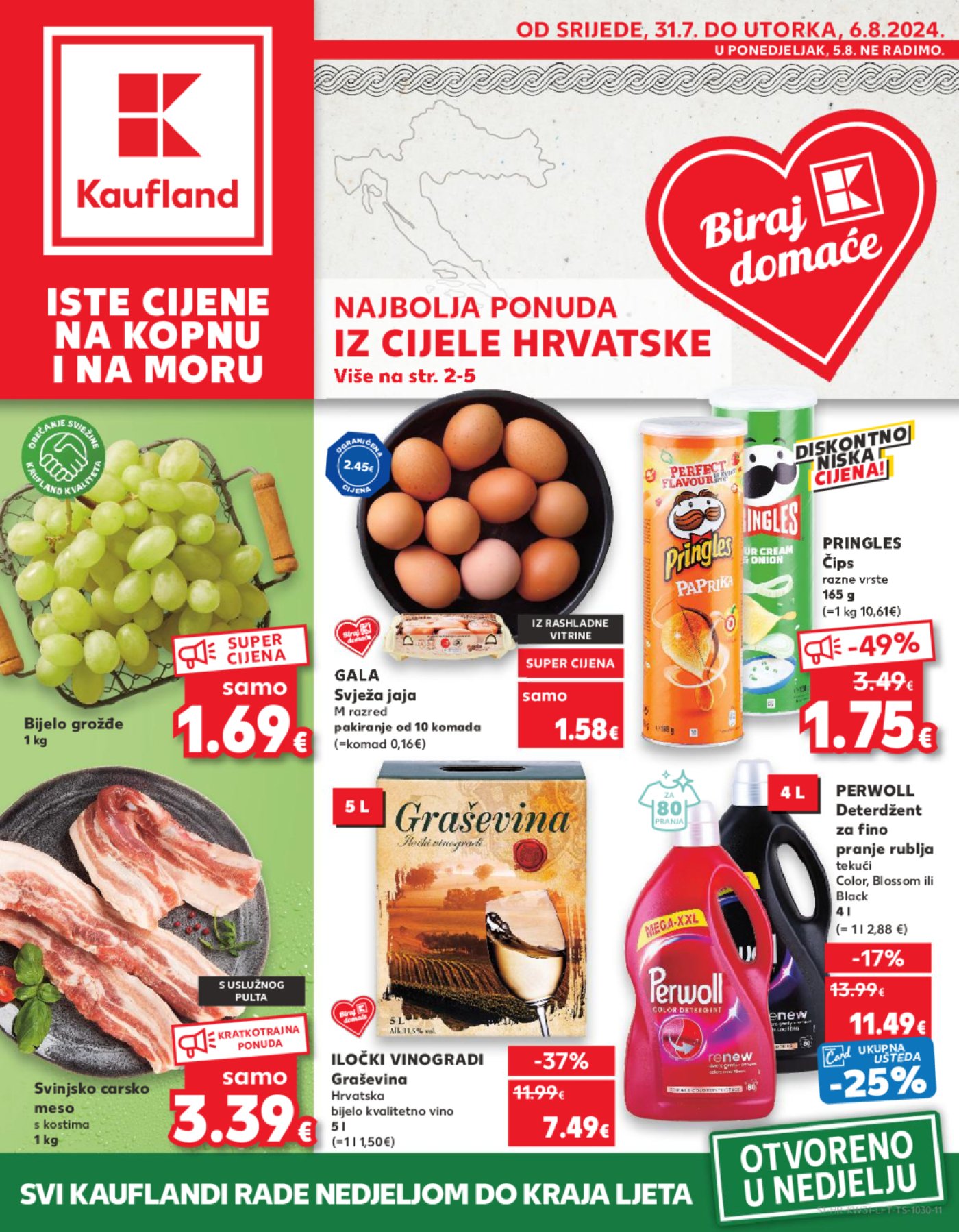 Kaufland katalog Akcija 31.07.-06.08.2024. Odabrane poslovnice