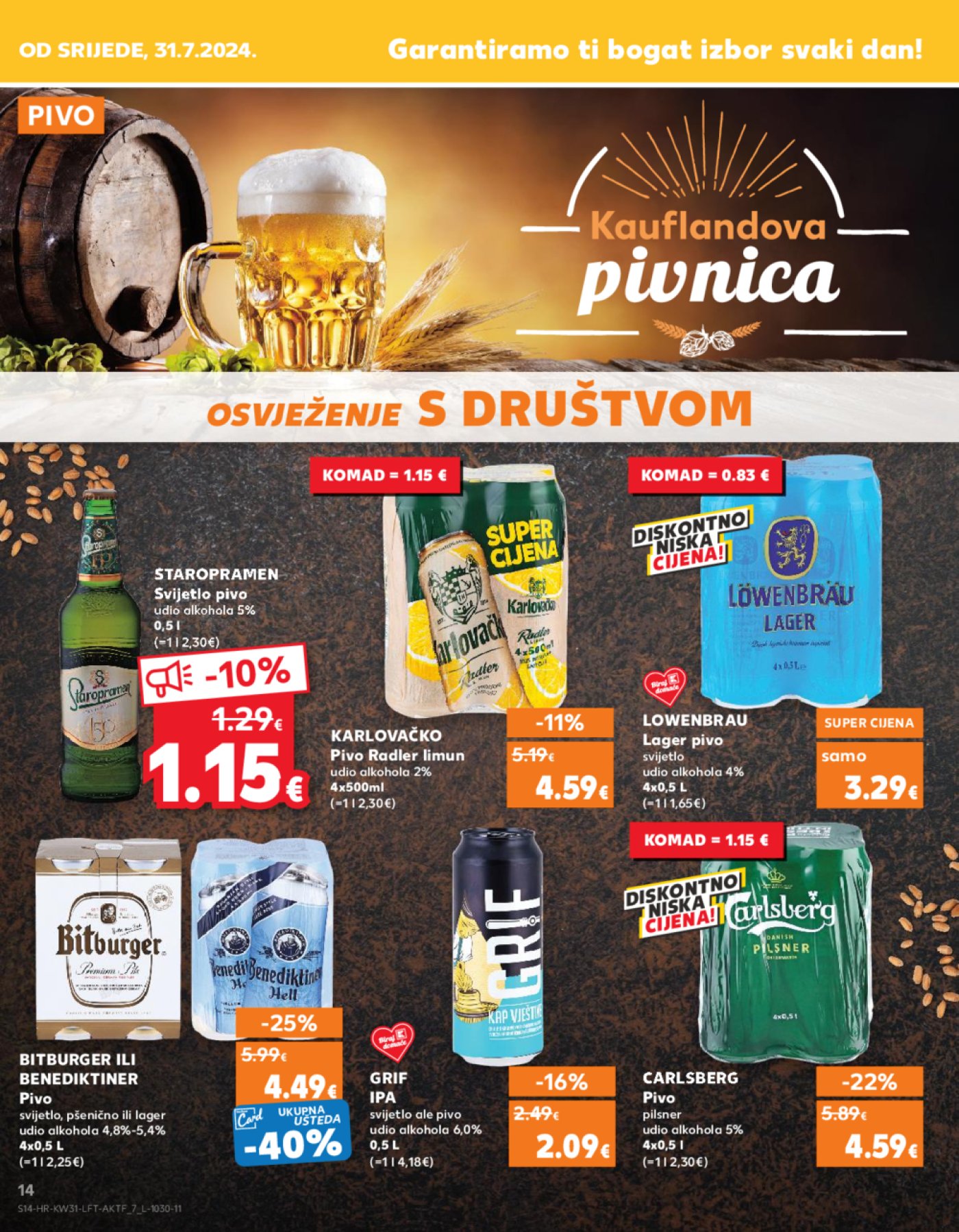 Kaufland katalog Akcija 31.07.-06.08.2024. Odabrane poslovnice