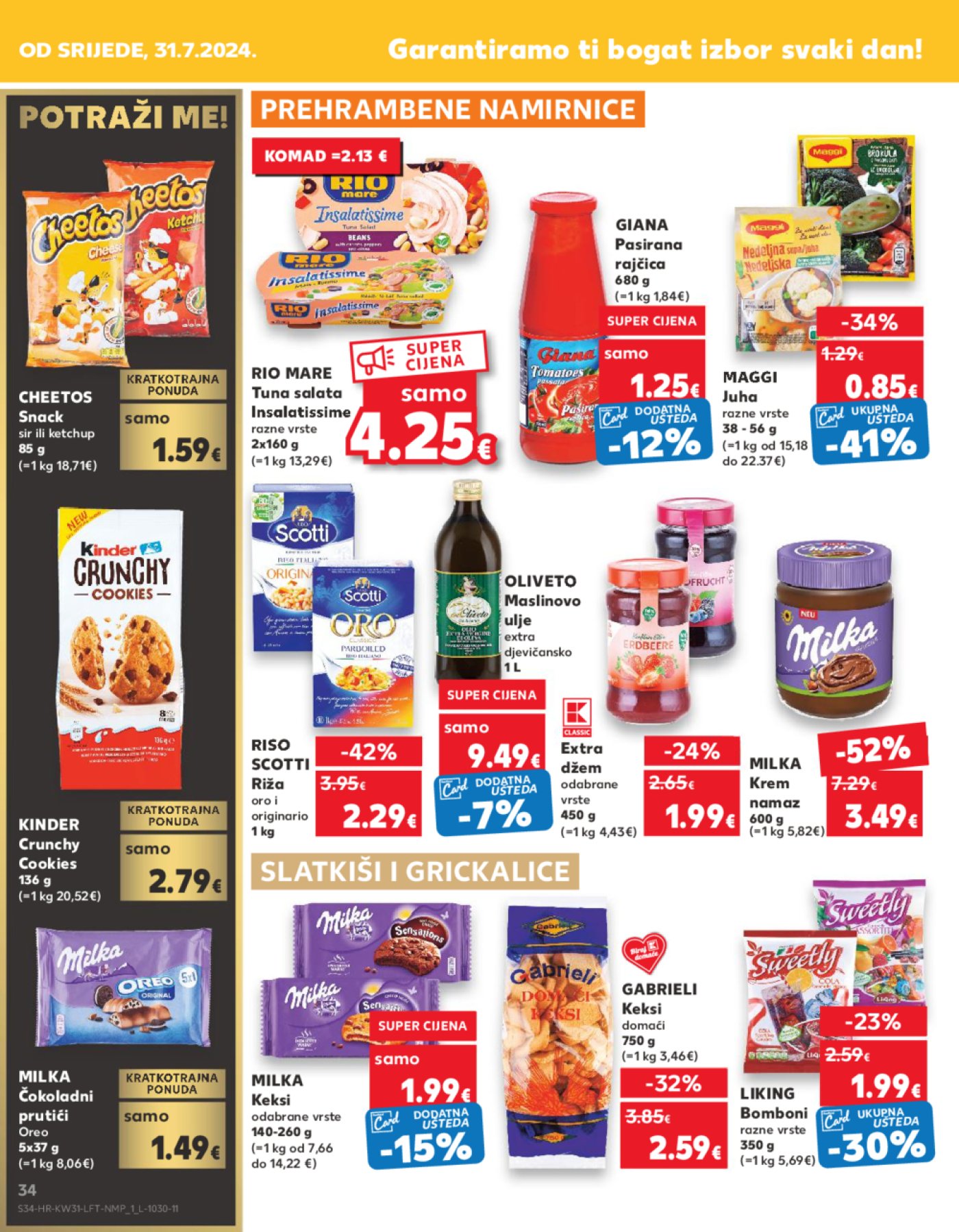 Kaufland katalog Akcija 31.07.-06.08.2024. Odabrane poslovnice