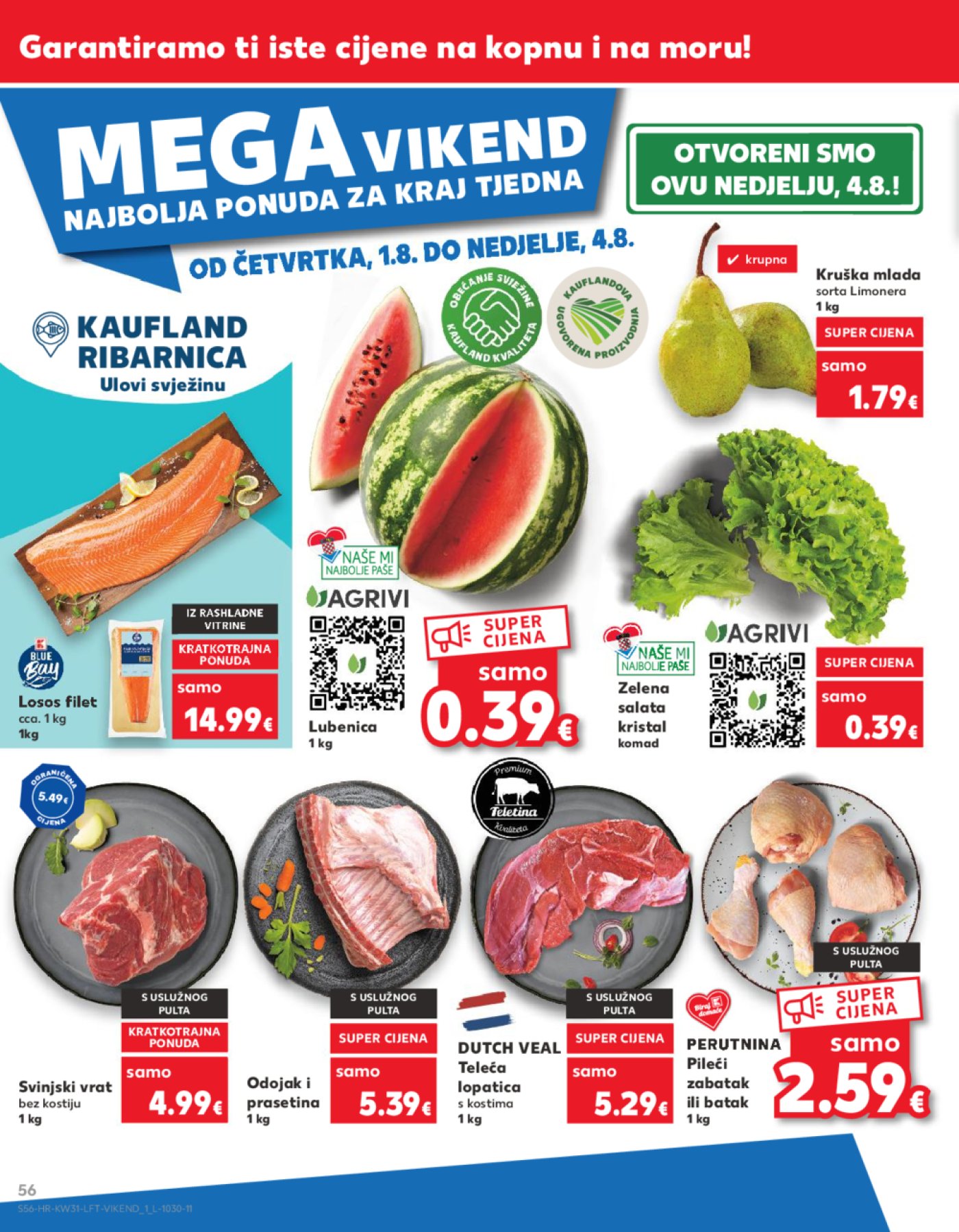 Kaufland katalog Akcija 31.07.-06.08.2024. Odabrane poslovnice
