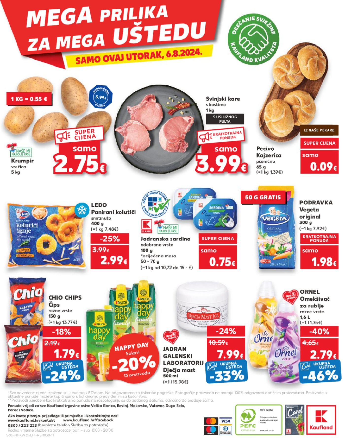 Kaufland katalog Akcija 31.07.-06.08.2024. Odabrane poslovnice