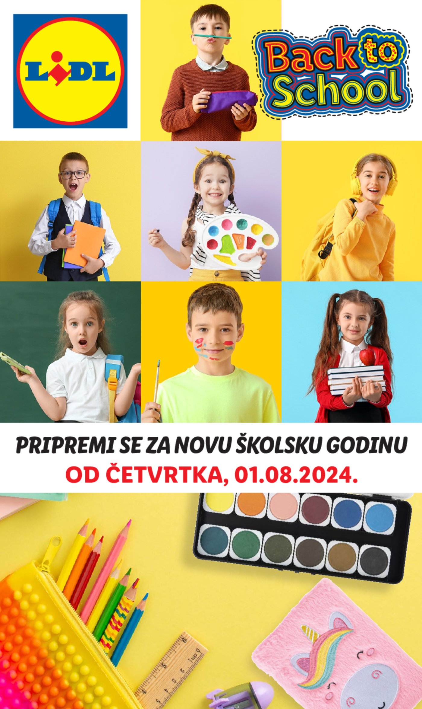 Lidl katalog Pripreme za novu školsku godinu 01.08.2024.