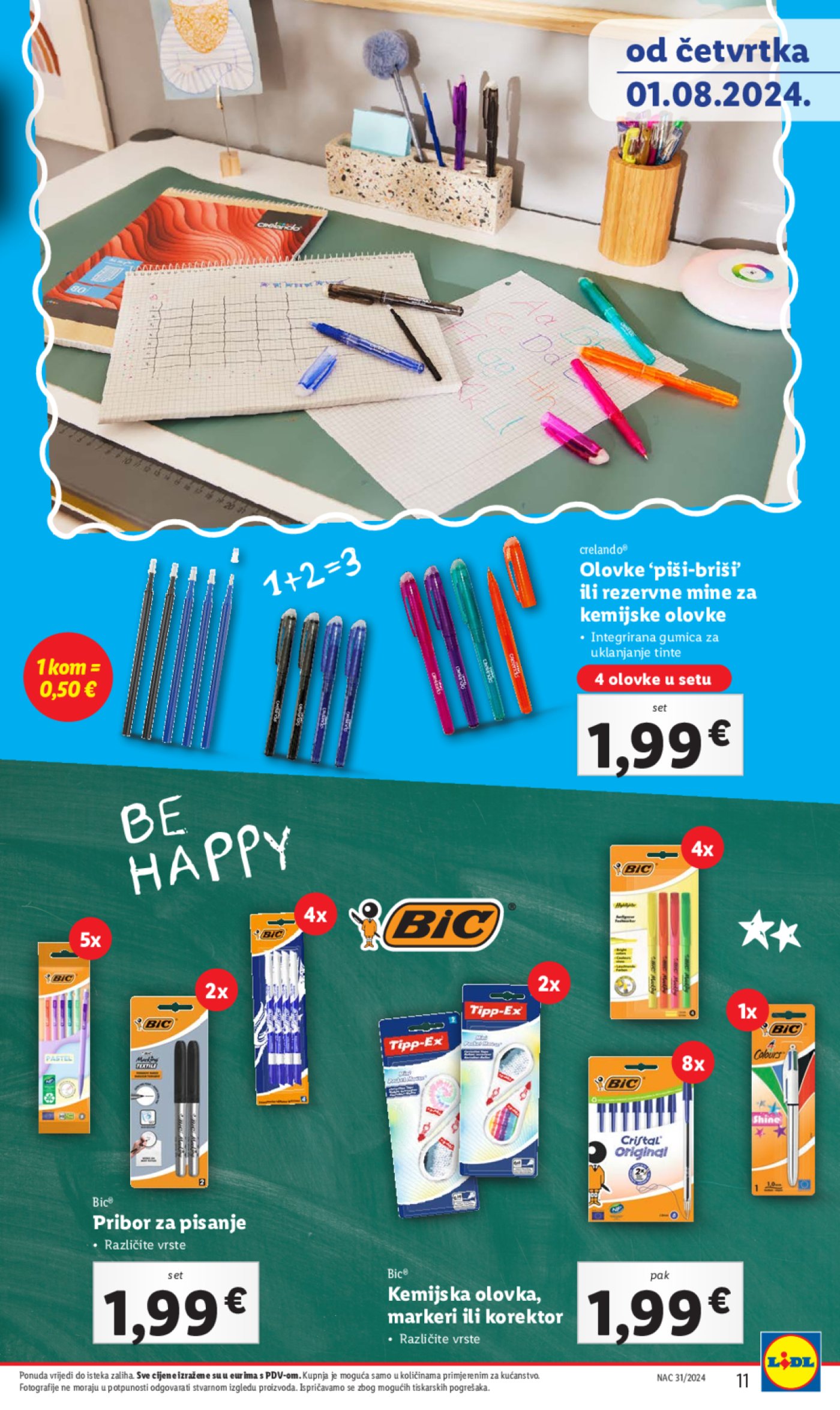 Lidl katalog Pripreme za novu školsku godinu 01.08.2024.