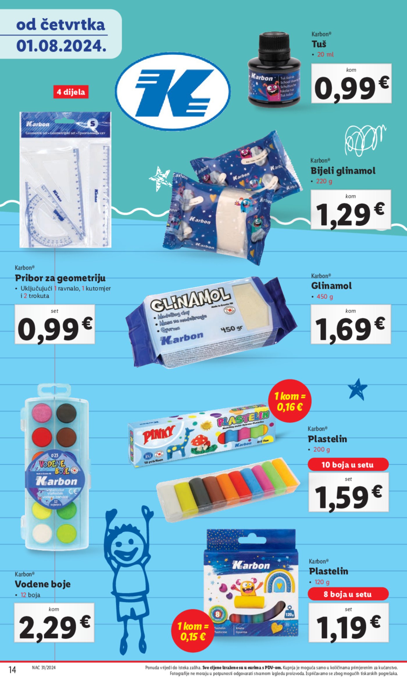 Lidl katalog Pripreme za novu školsku godinu 01.08.2024.