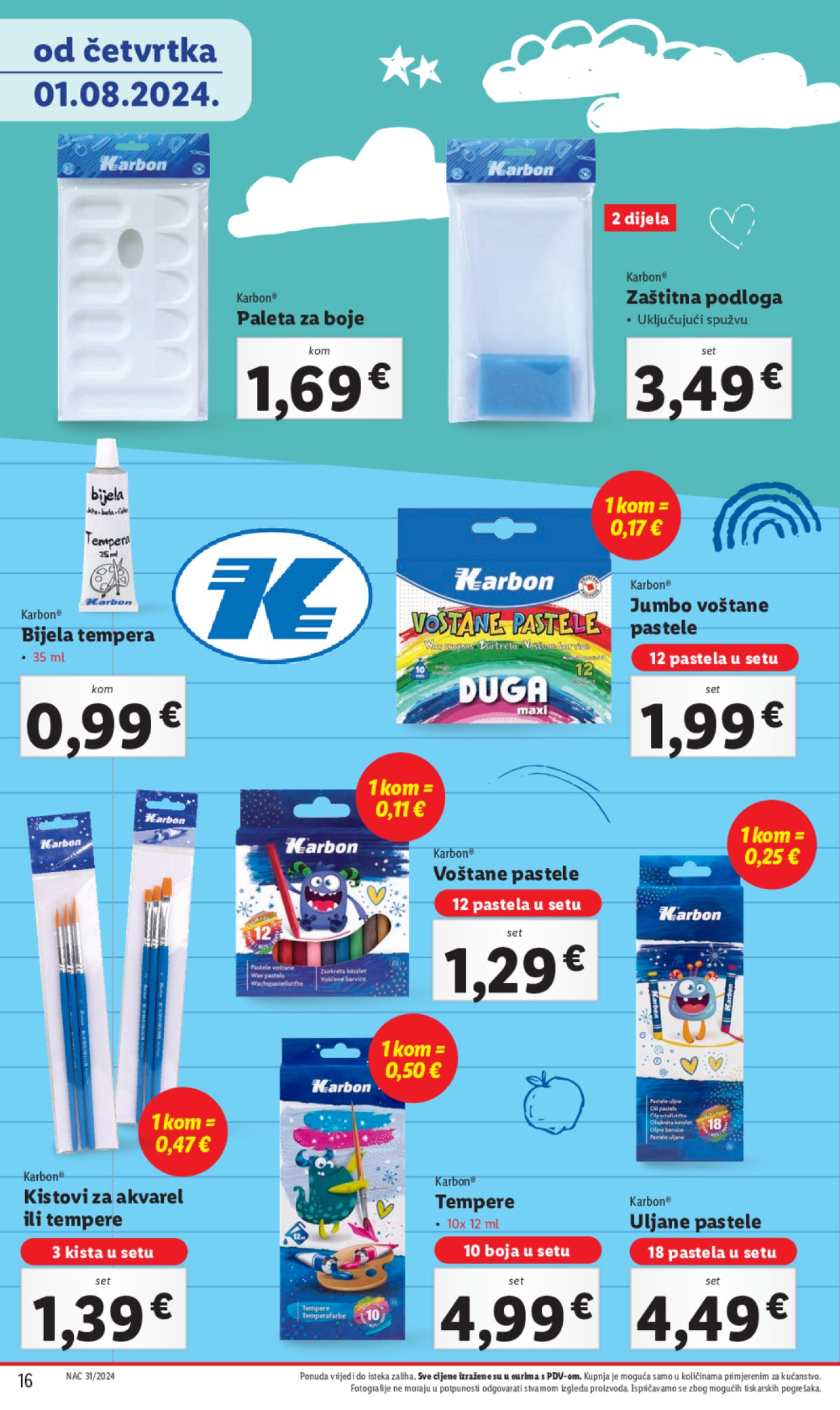 Lidl katalog Pripreme za novu školsku godinu 01.08.2024.